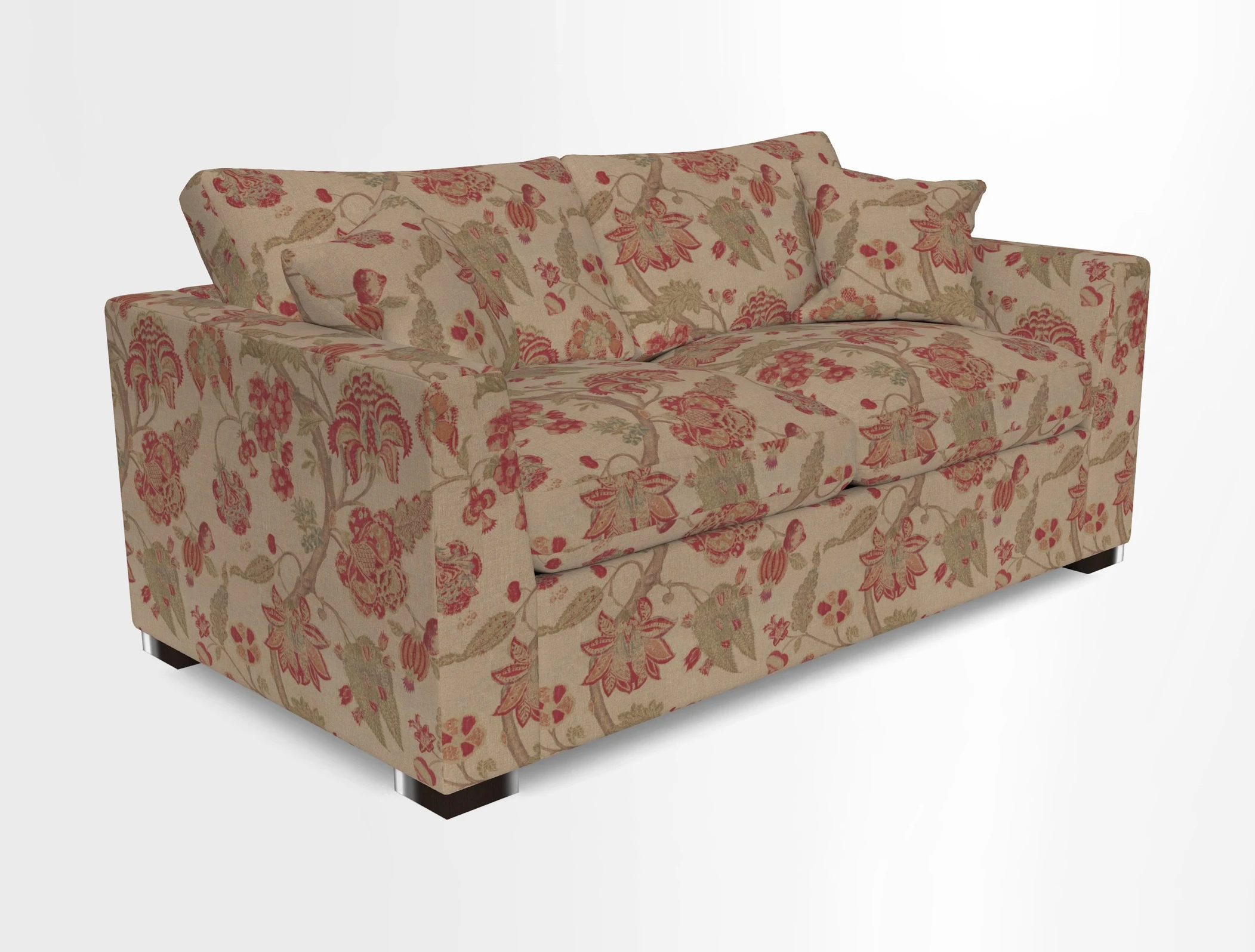 Wadenhoe 3 Seater Sofa Bed in Two Tone Plain Biscuit