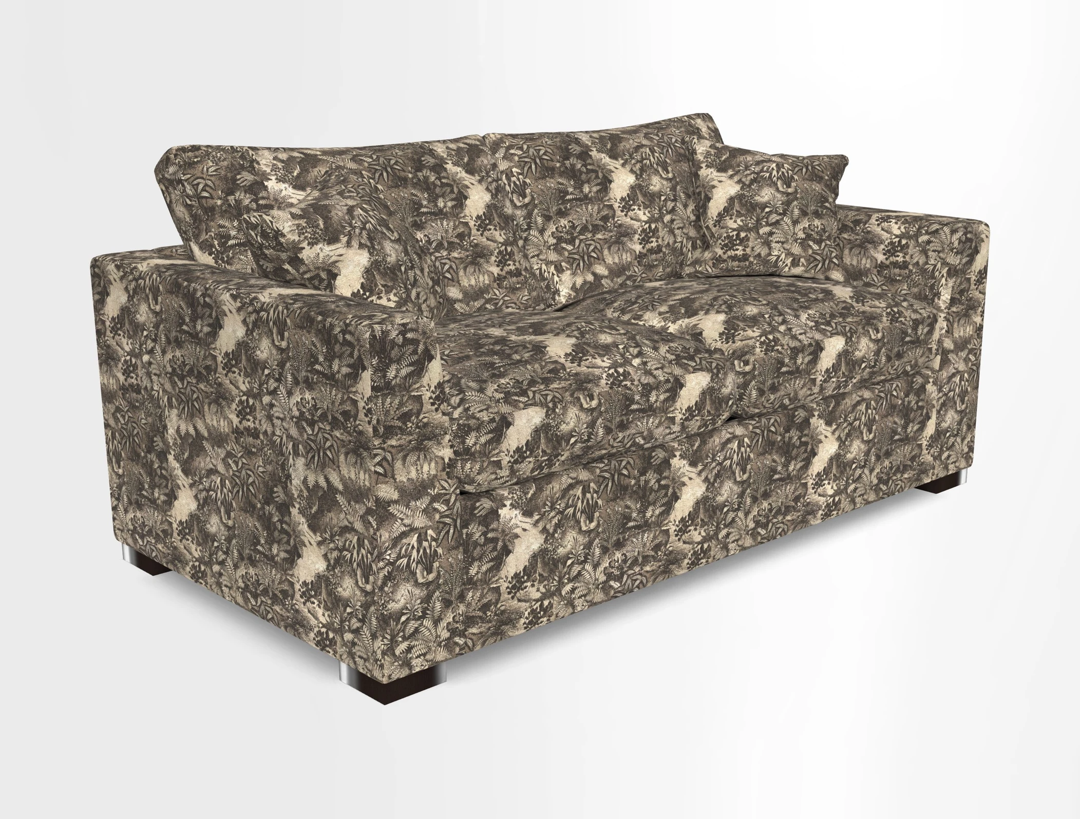 Wadenhoe 3 Seater Sofa Bed in Two Tone Plain Biscuit
