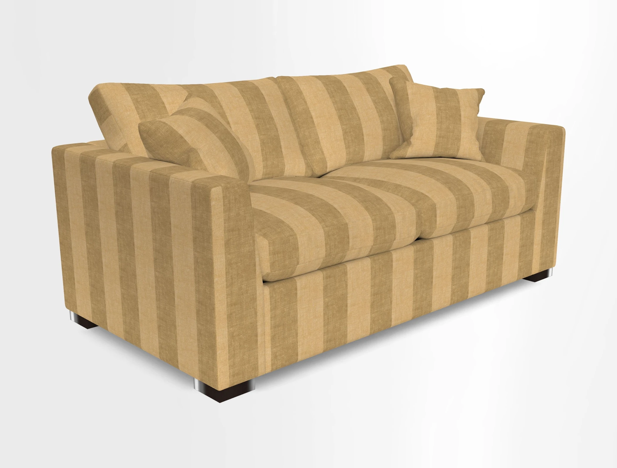 Wadenhoe 3 Seater Sofa Bed in Two Tone Plain Biscuit