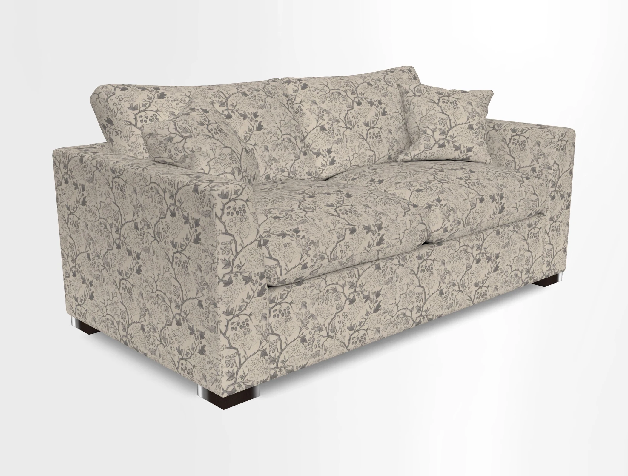 Wadenhoe 3 Seater Sofa Bed in Two Tone Plain Biscuit