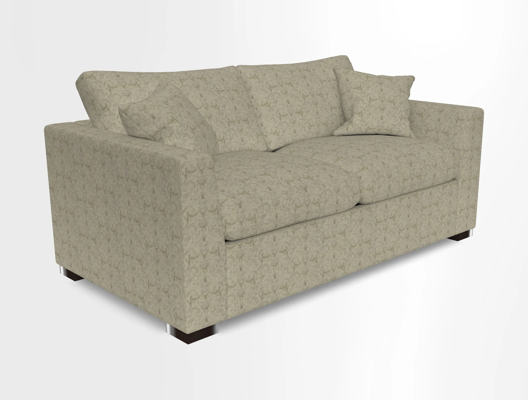 Wadenhoe 3 Seater Sofa Bed in Two Tone Plain Biscuit