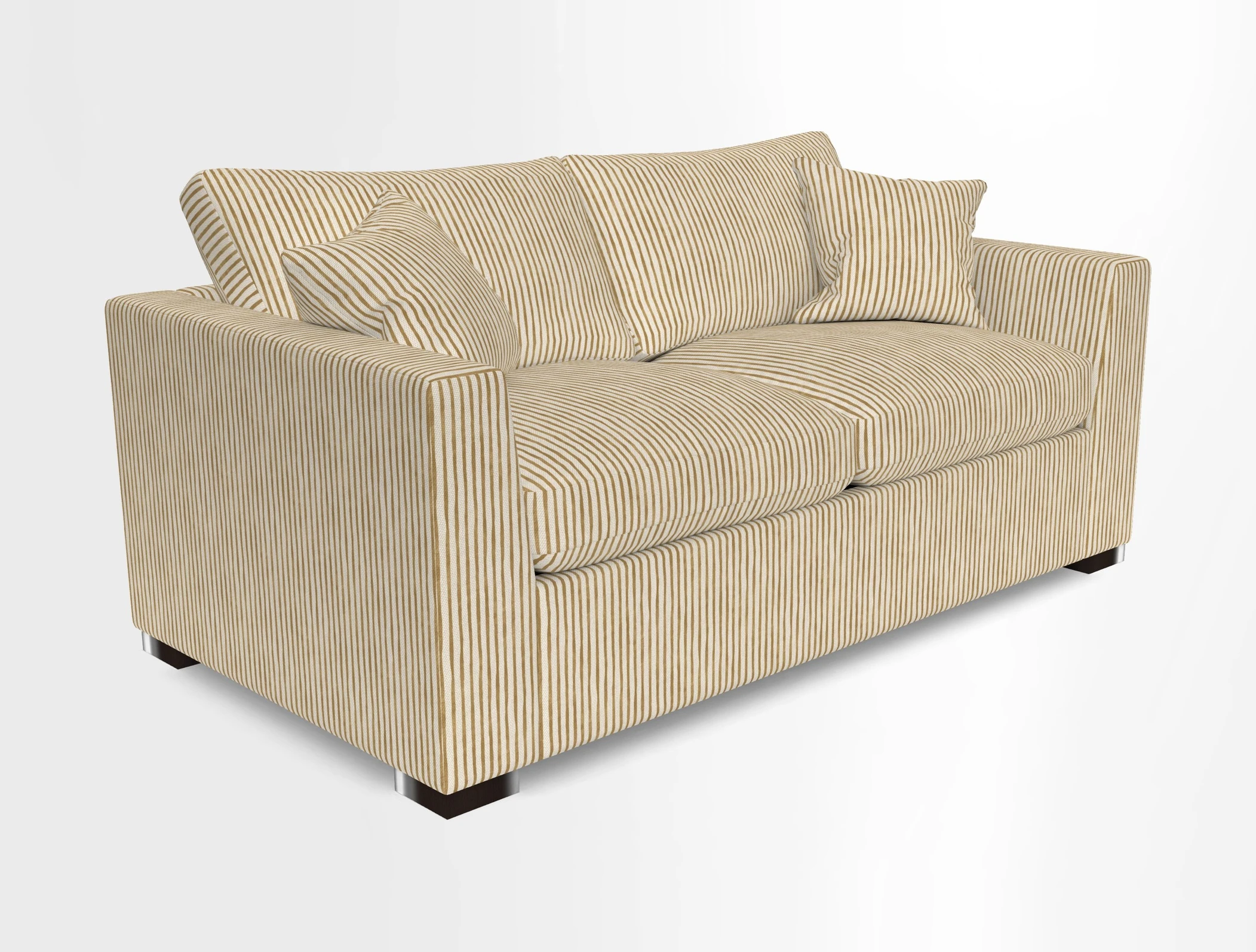 Wadenhoe 3 Seater Sofa Bed in Two Tone Plain Biscuit