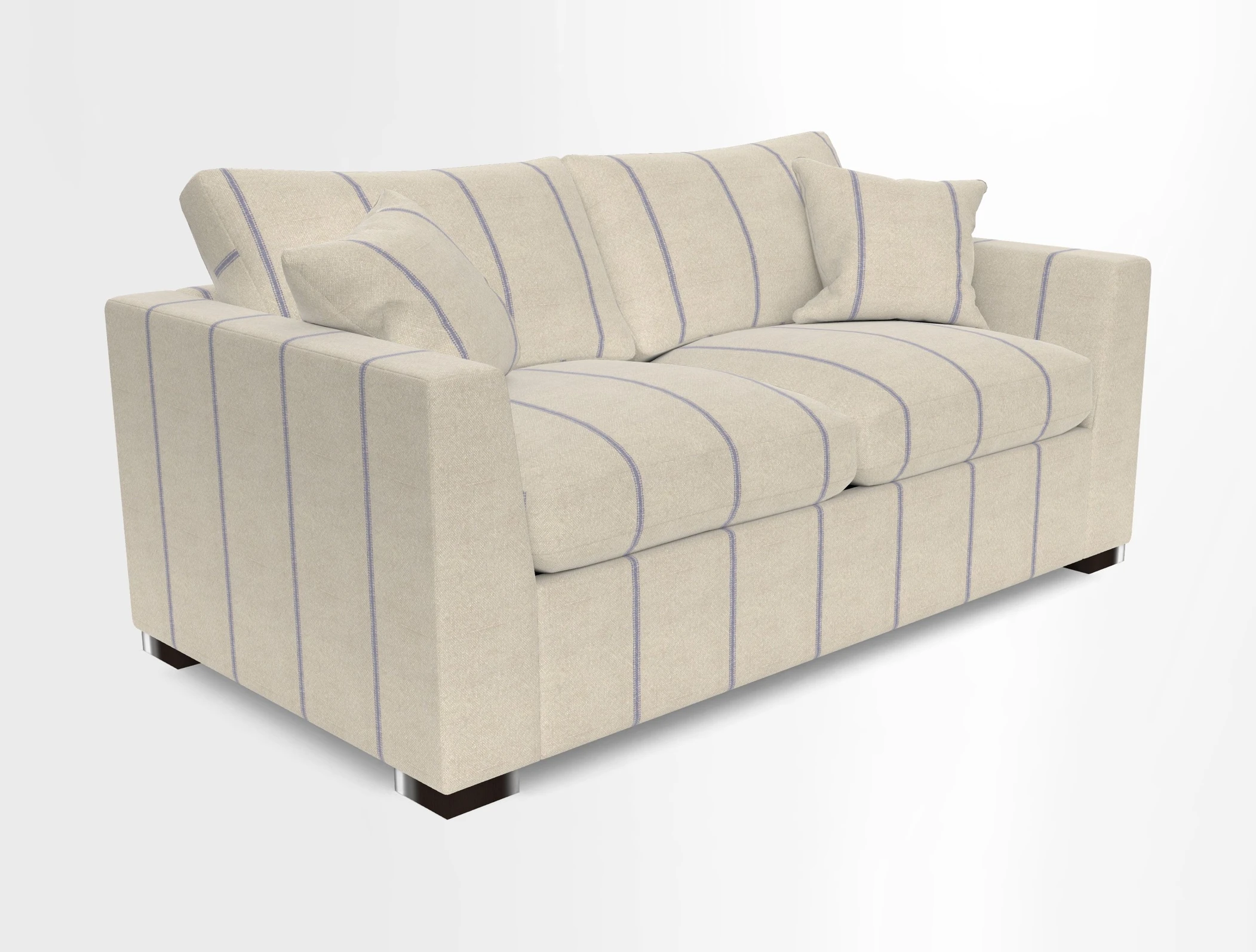 Wadenhoe 3 Seater Sofa Bed in Two Tone Plain Biscuit