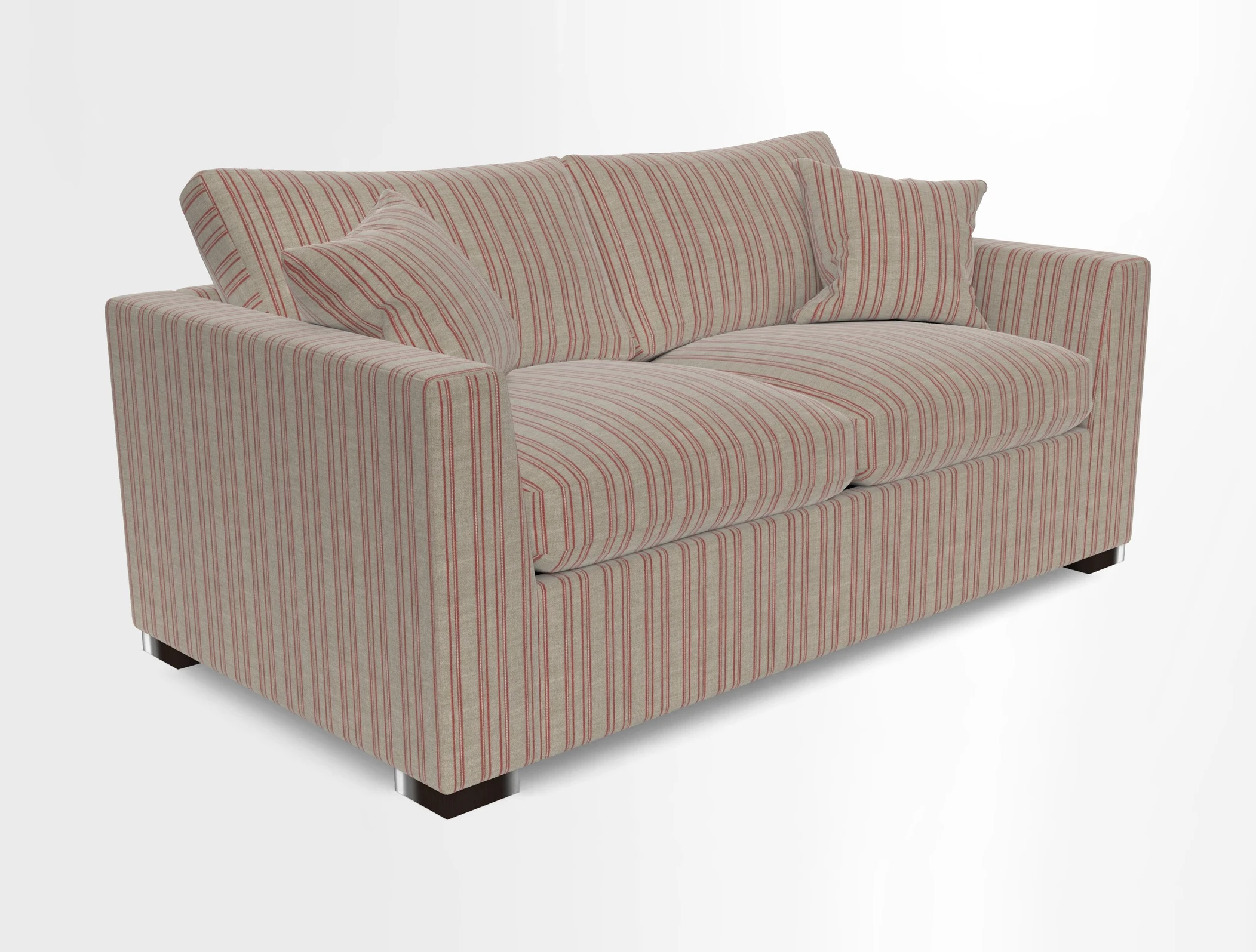 Wadenhoe 3 Seater Sofa Bed in Two Tone Plain Biscuit