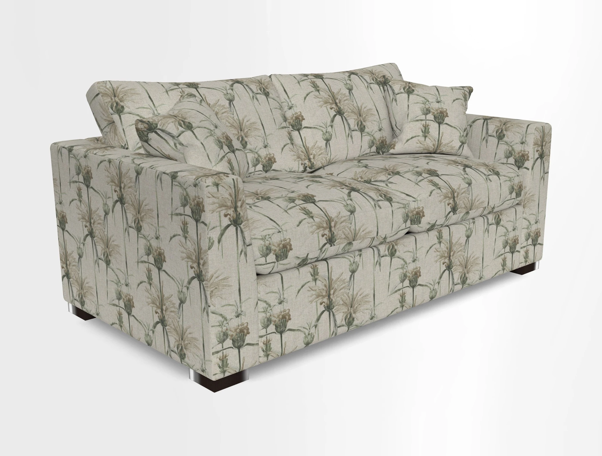 Wadenhoe 3 Seater Sofa Bed in Two Tone Plain Biscuit