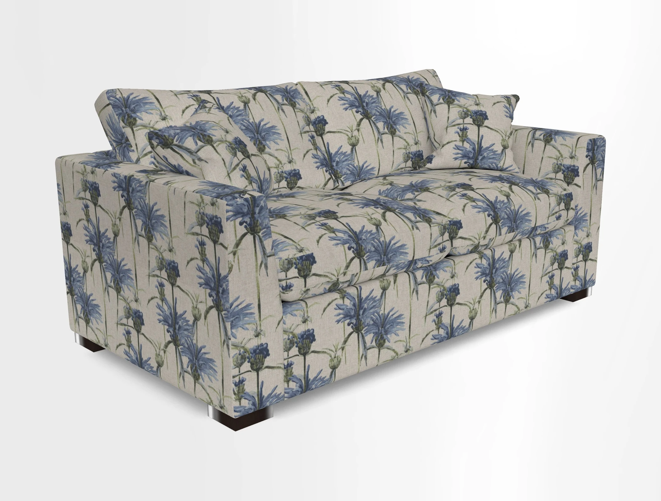 Wadenhoe 3 Seater Sofa Bed in Two Tone Plain Biscuit