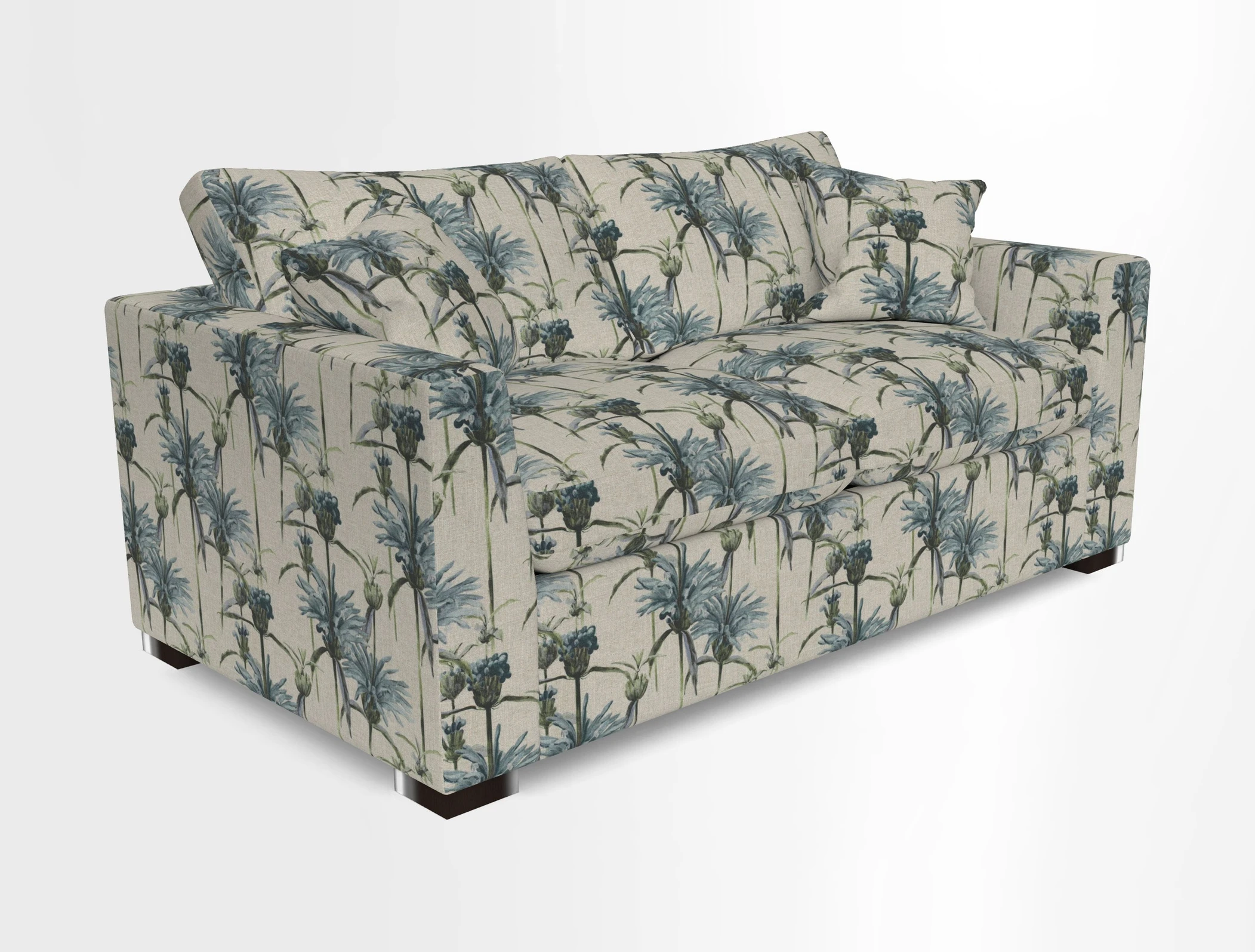 Wadenhoe 3 Seater Sofa Bed in Two Tone Plain Biscuit