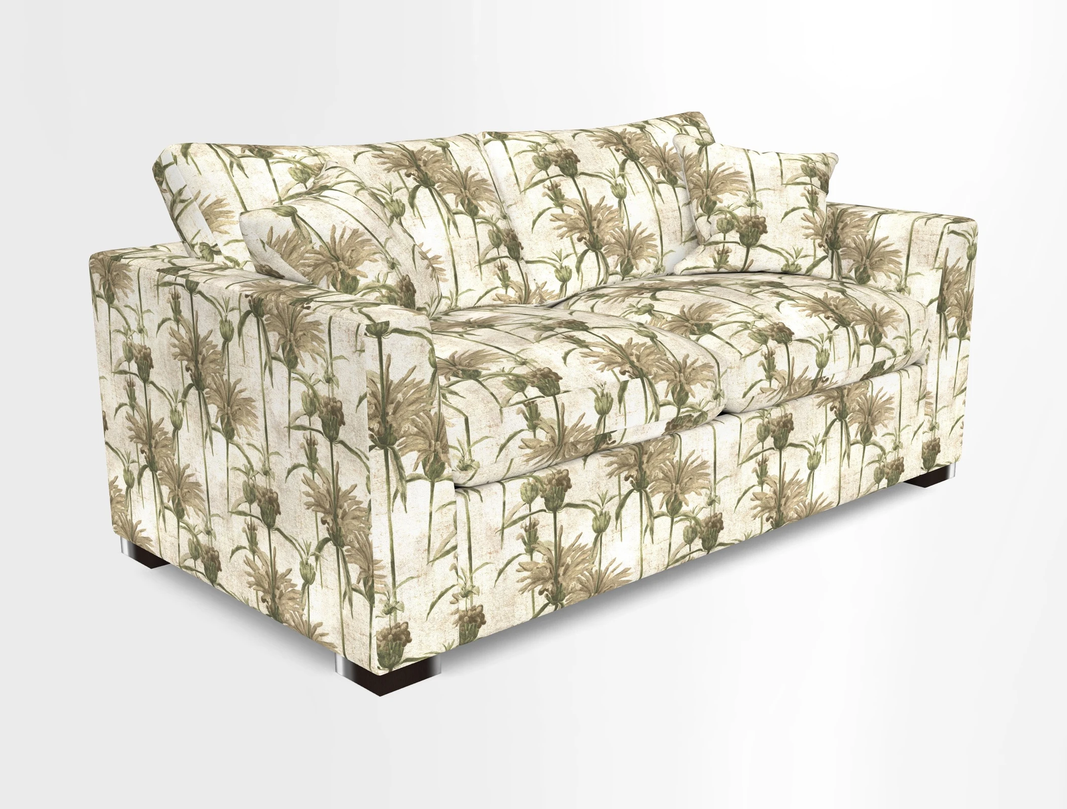 Wadenhoe 3 Seater Sofa Bed in Two Tone Plain Biscuit