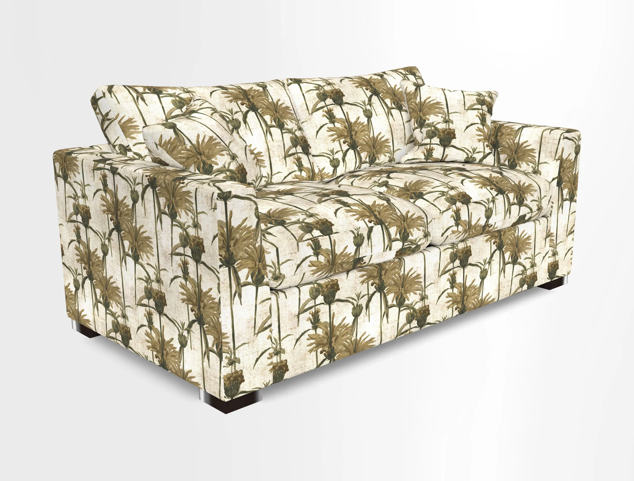 Wadenhoe 3 Seater Sofa Bed in Two Tone Plain Biscuit