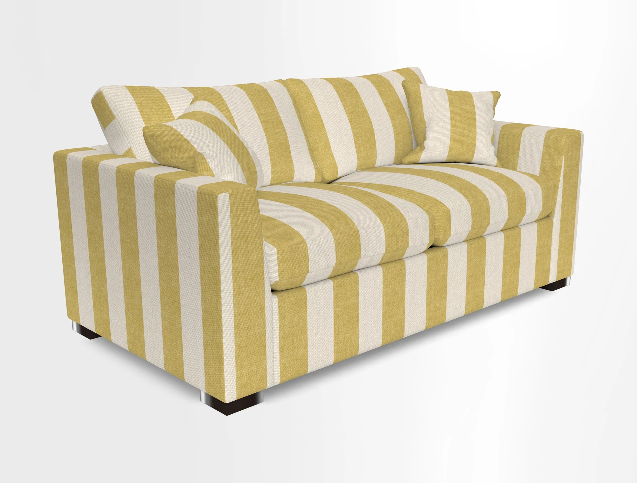 Wadenhoe 3 Seater Sofa Bed in Two Tone Plain Biscuit