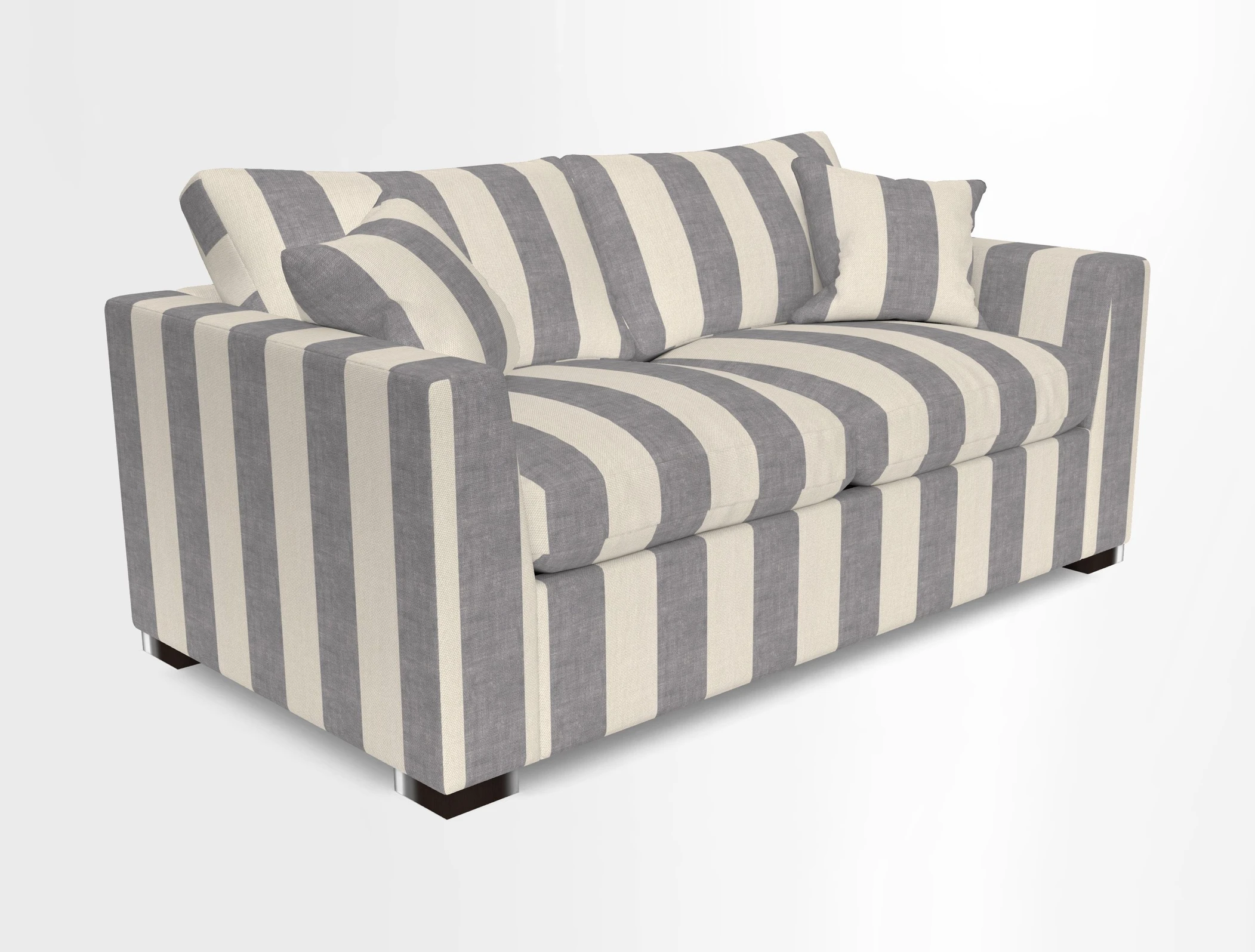 Wadenhoe 3 Seater Sofa Bed in Two Tone Plain Biscuit
