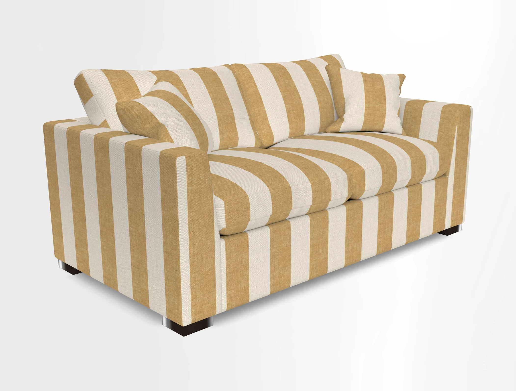Wadenhoe 3 Seater Sofa Bed in Two Tone Plain Biscuit