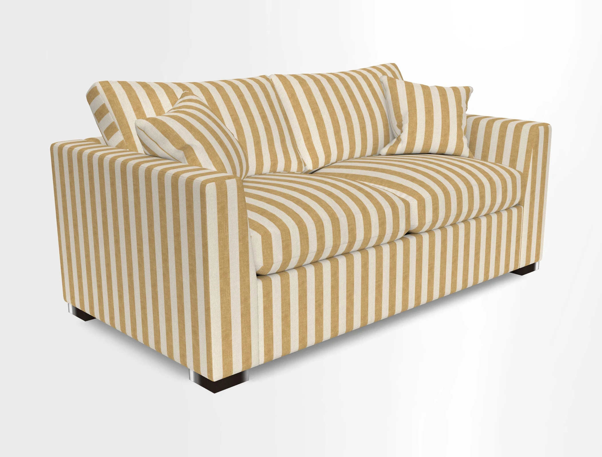 Wadenhoe 3 Seater Sofa Bed in Two Tone Plain Biscuit