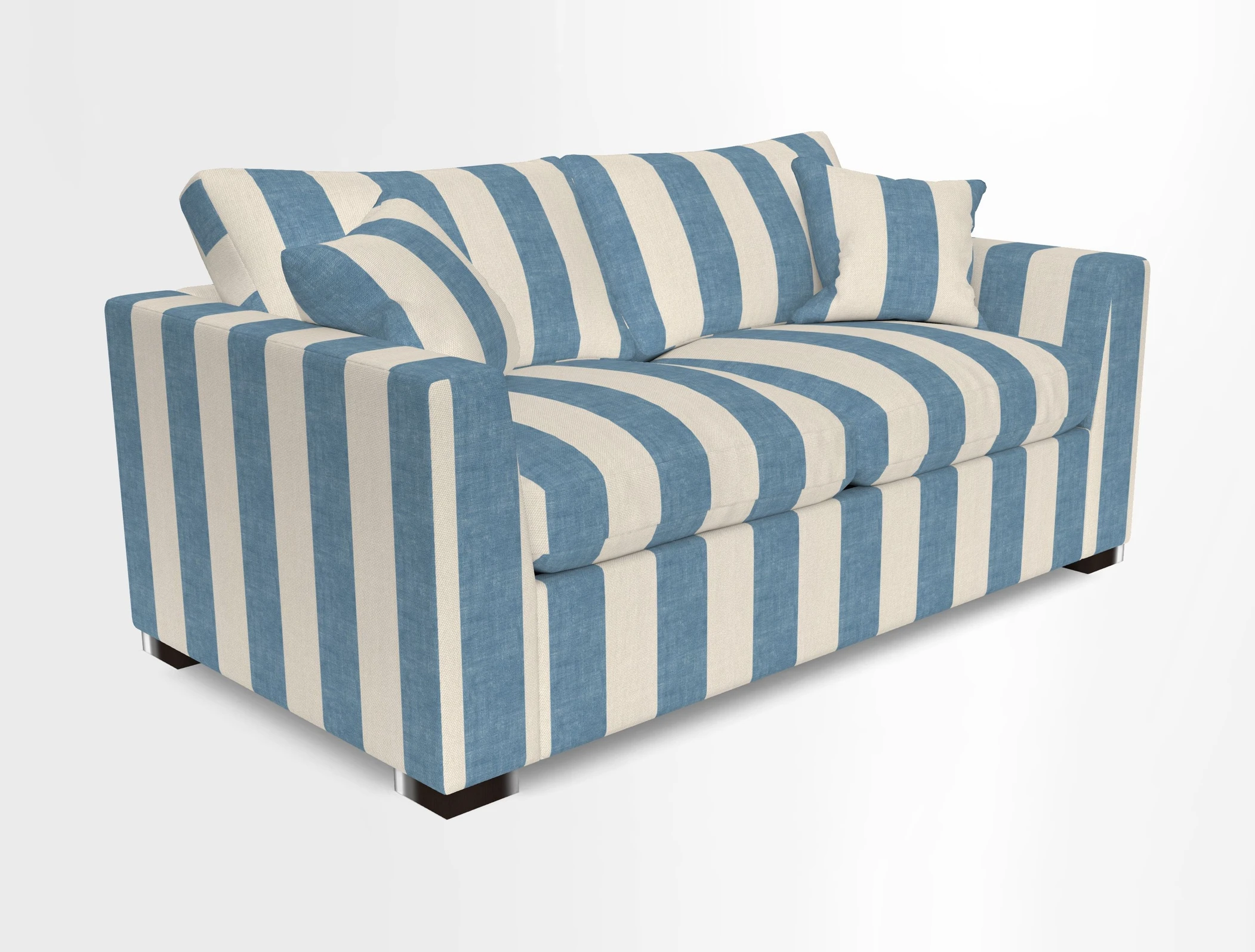 Wadenhoe 3 Seater Sofa Bed in Two Tone Plain Biscuit