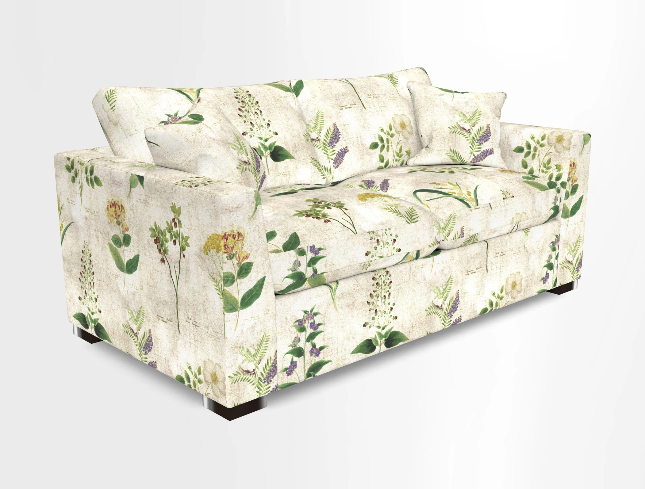 Wadenhoe 3 Seater Sofa Bed in Two Tone Plain Biscuit