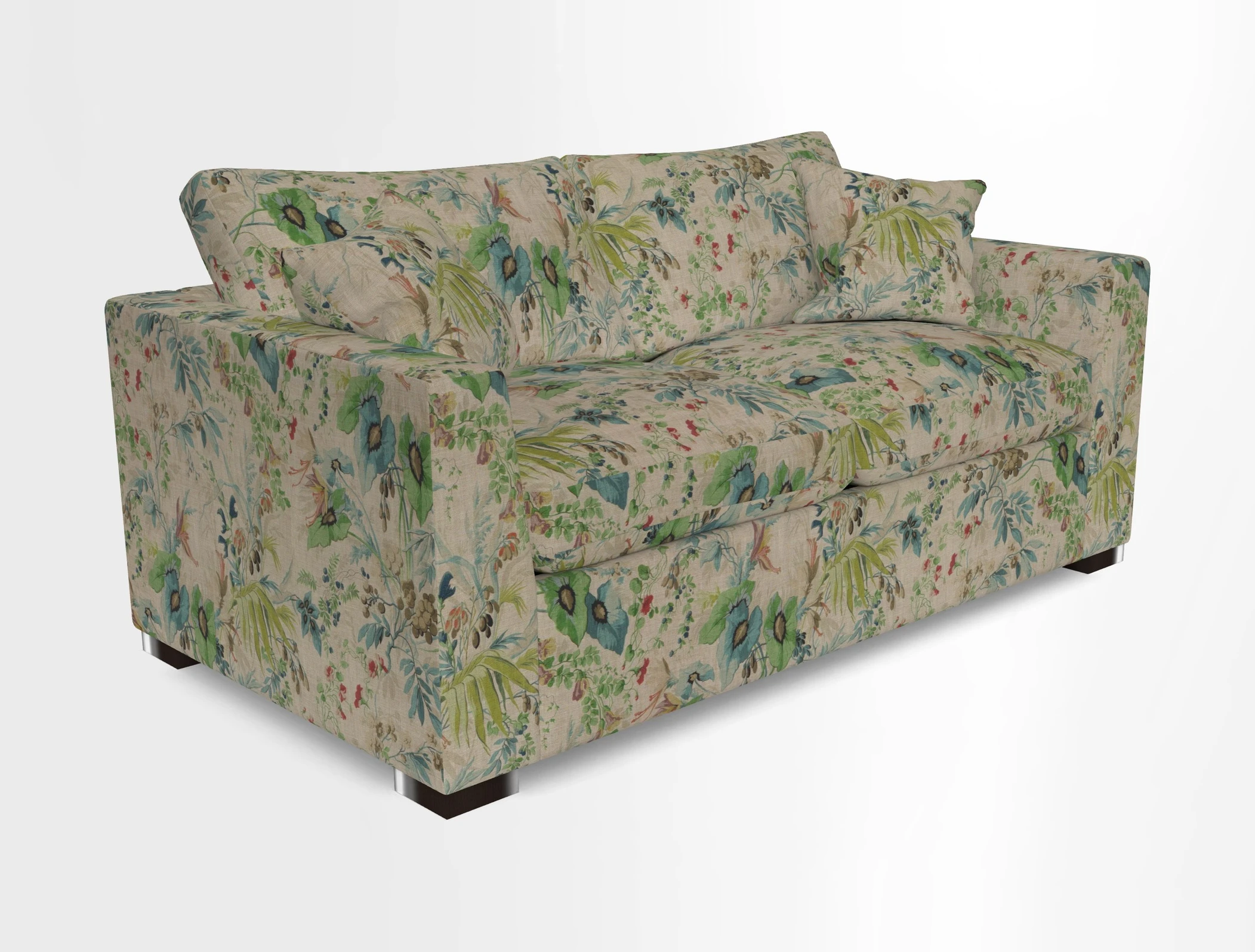 Wadenhoe 3 Seater Sofa Bed in Two Tone Plain Biscuit