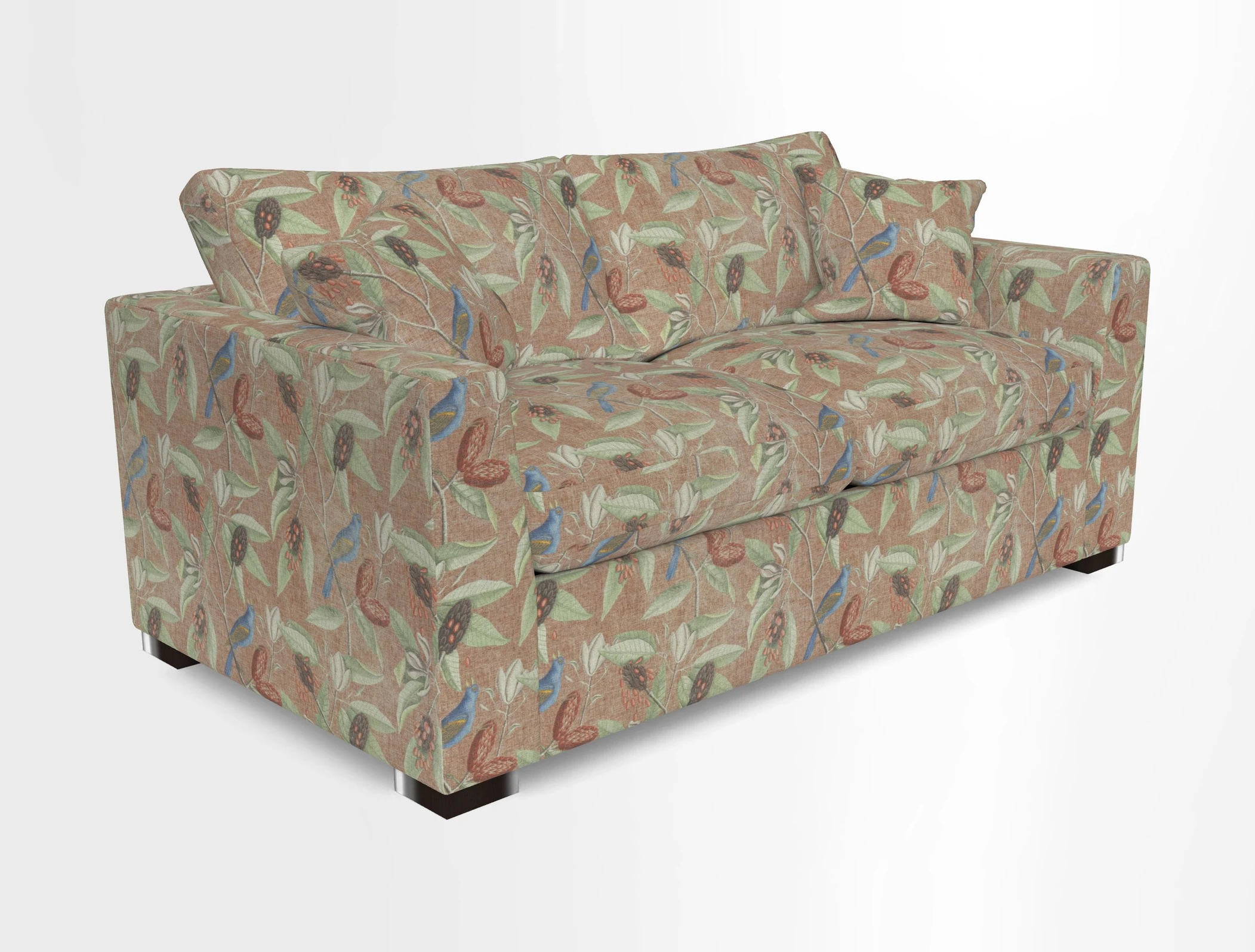 Wadenhoe 3 Seater Sofa Bed in Two Tone Plain Biscuit