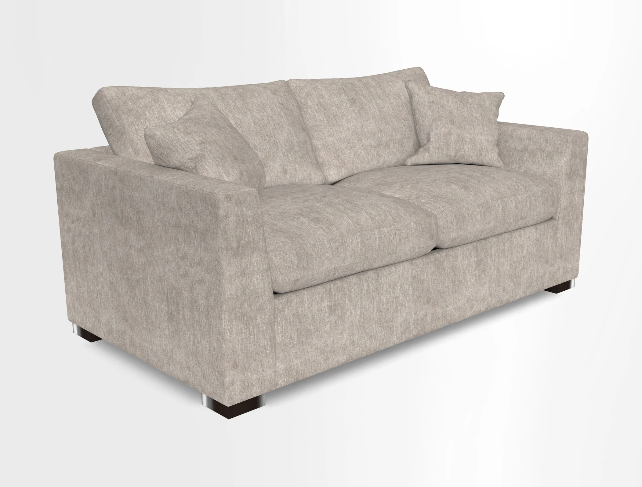 Wadenhoe 3 Seater Sofa Bed in Two Tone Plain Biscuit