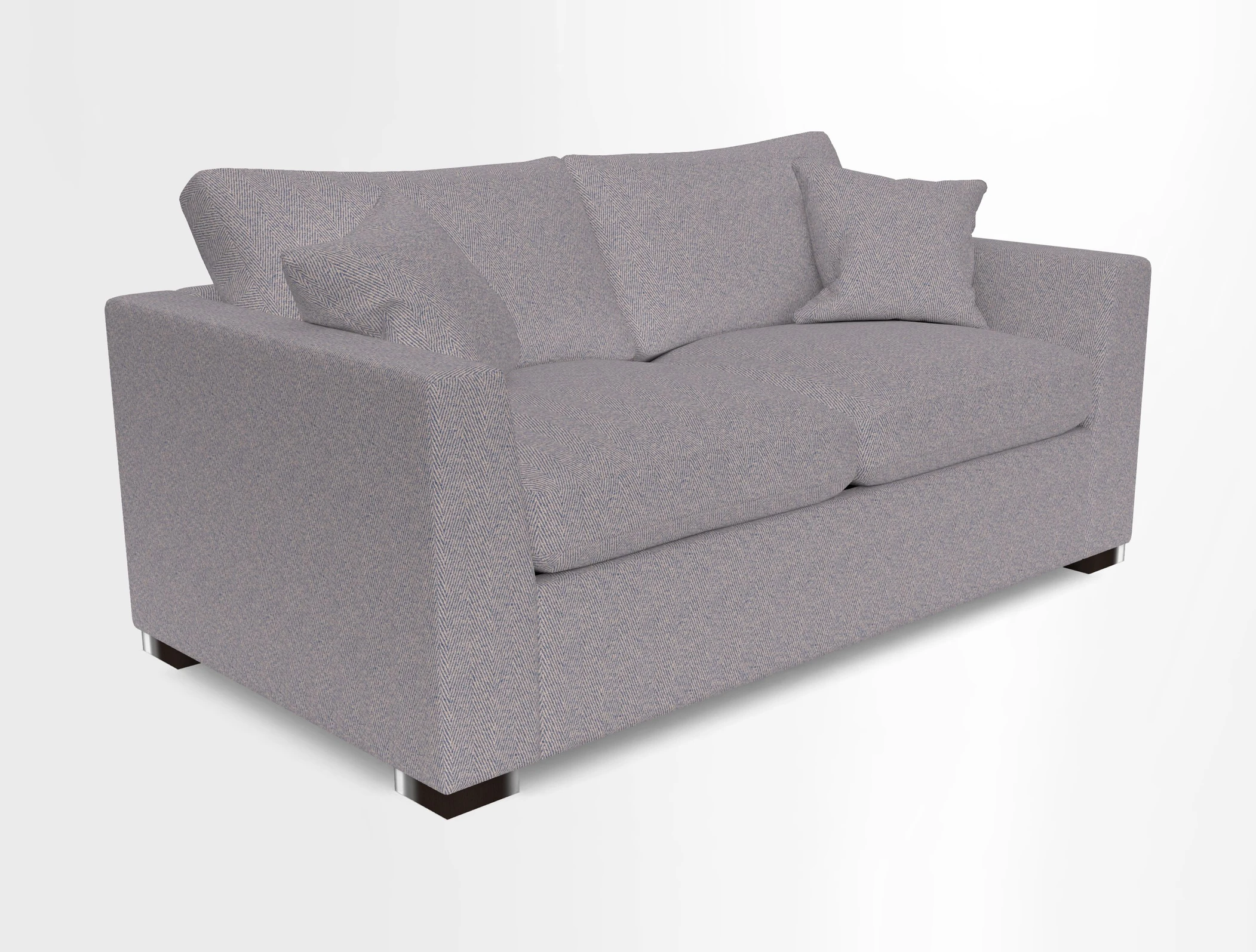 Wadenhoe 3 Seater Sofa Bed in Two Tone Plain Biscuit