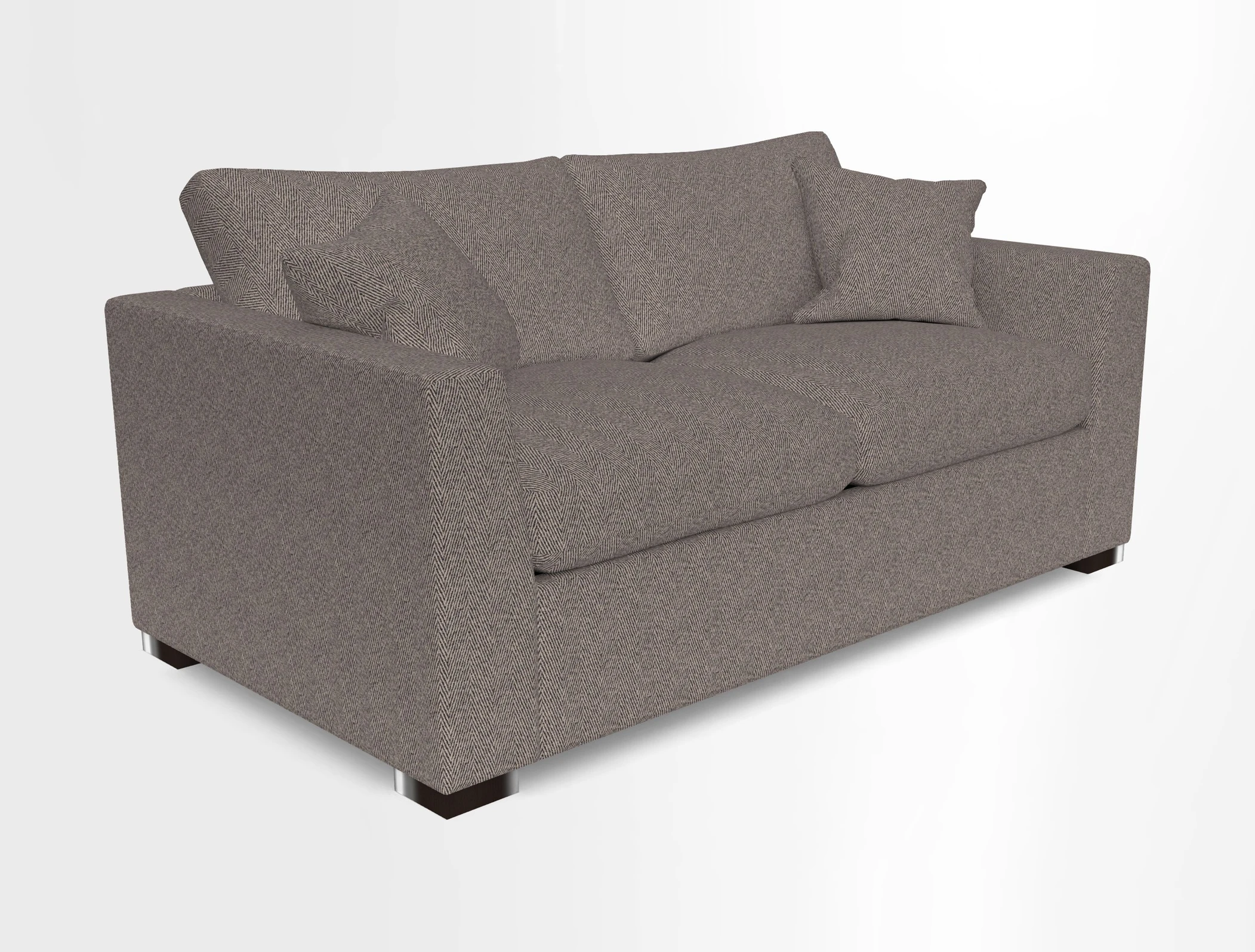 Wadenhoe 3 Seater Sofa Bed in Two Tone Plain Biscuit