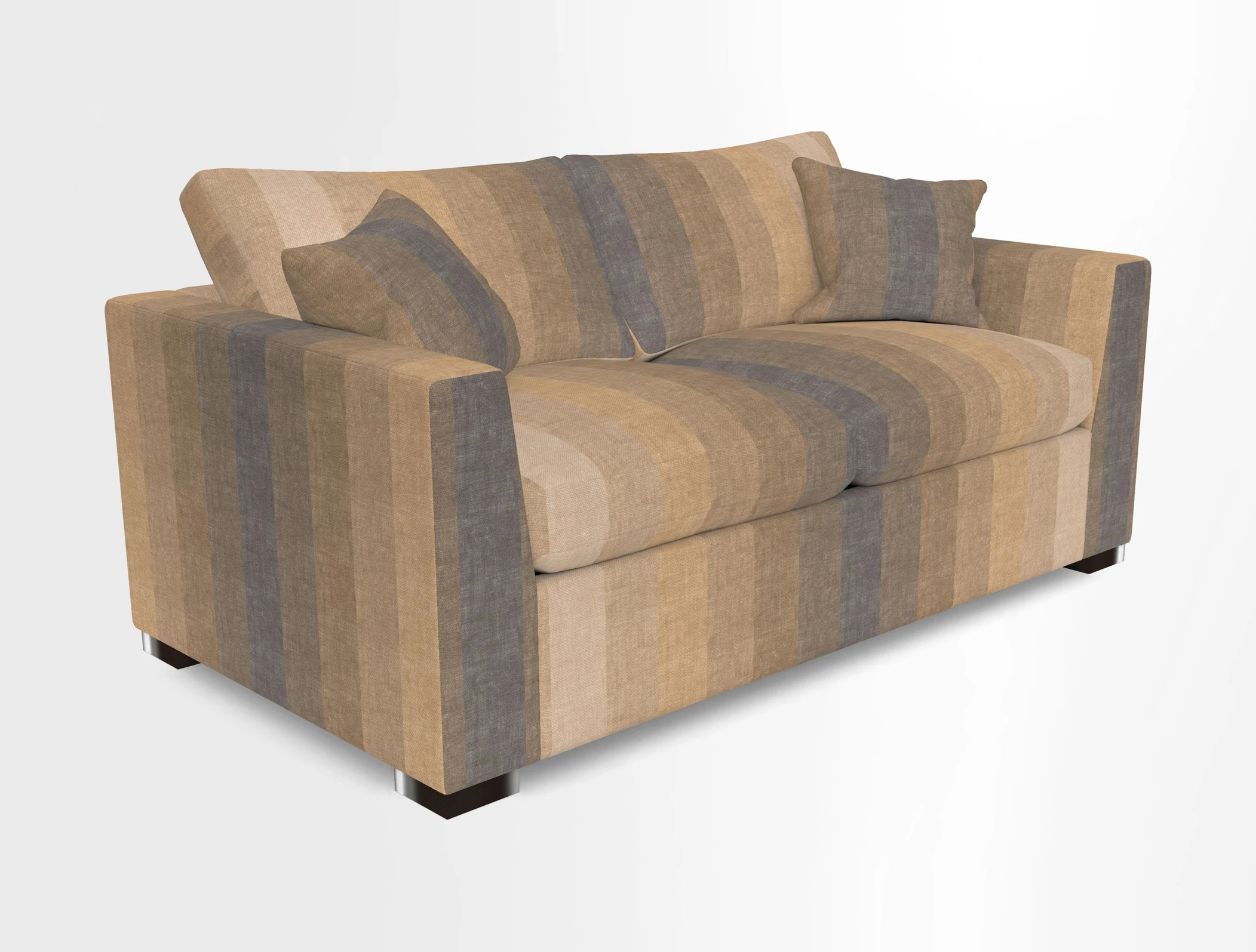 Wadenhoe 3 Seater Sofa Bed in Two Tone Plain Biscuit
