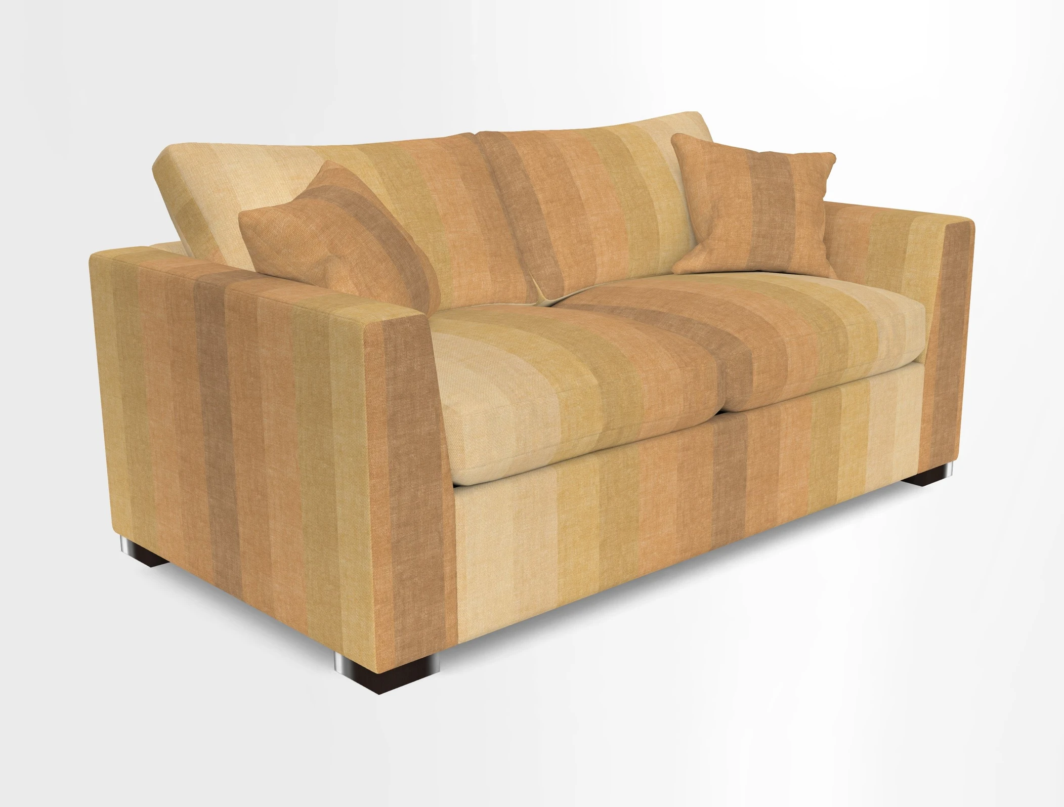 Wadenhoe 3 Seater Sofa Bed in Two Tone Plain Biscuit