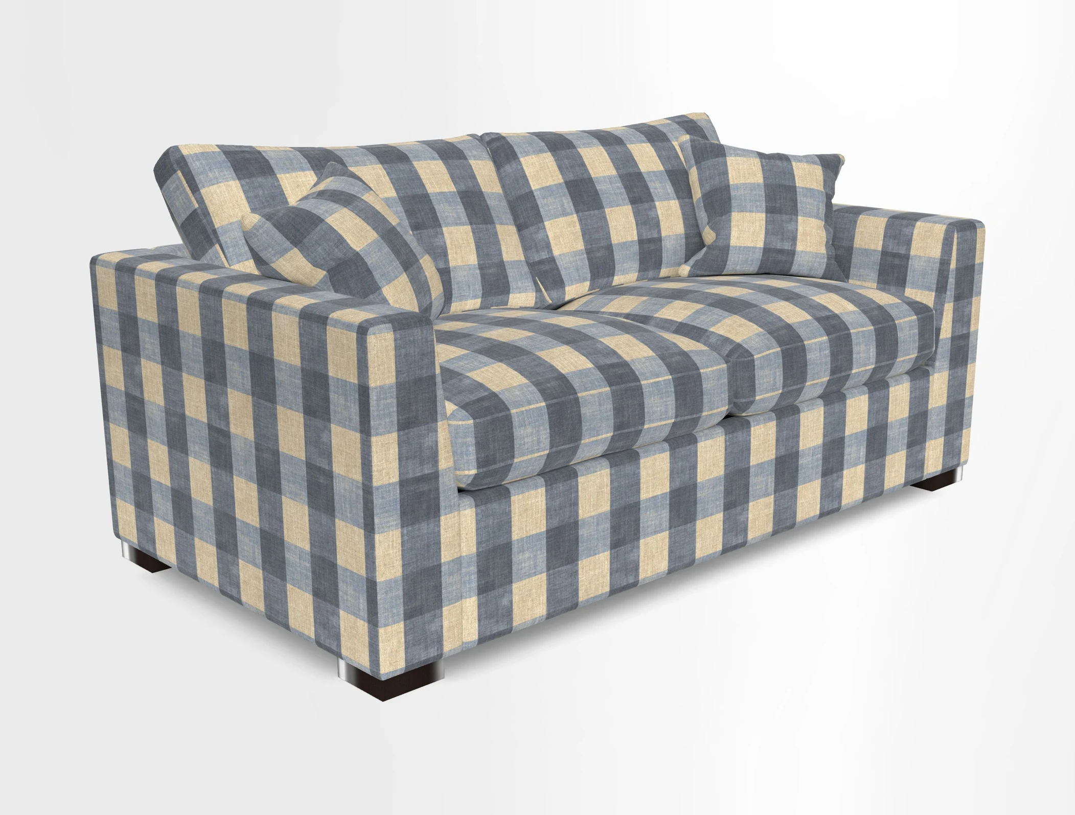 Wadenhoe 3 Seater Sofa Bed in Two Tone Plain Biscuit