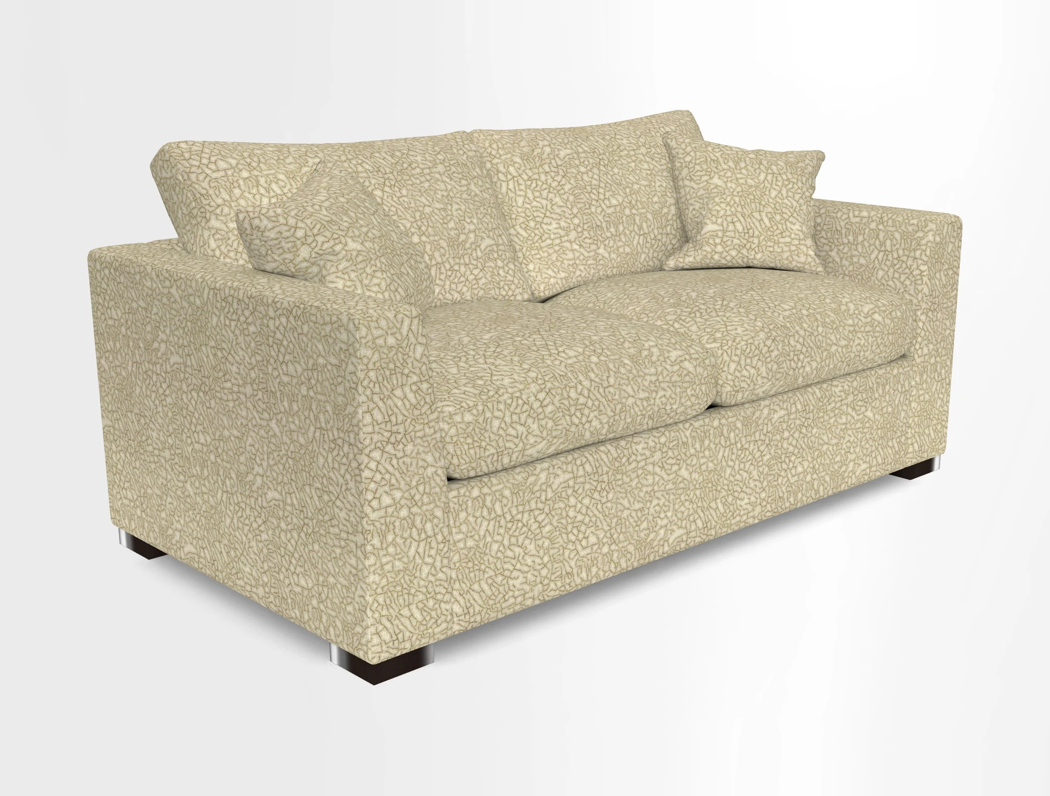 Wadenhoe 3 Seater Sofa Bed in Two Tone Plain Biscuit