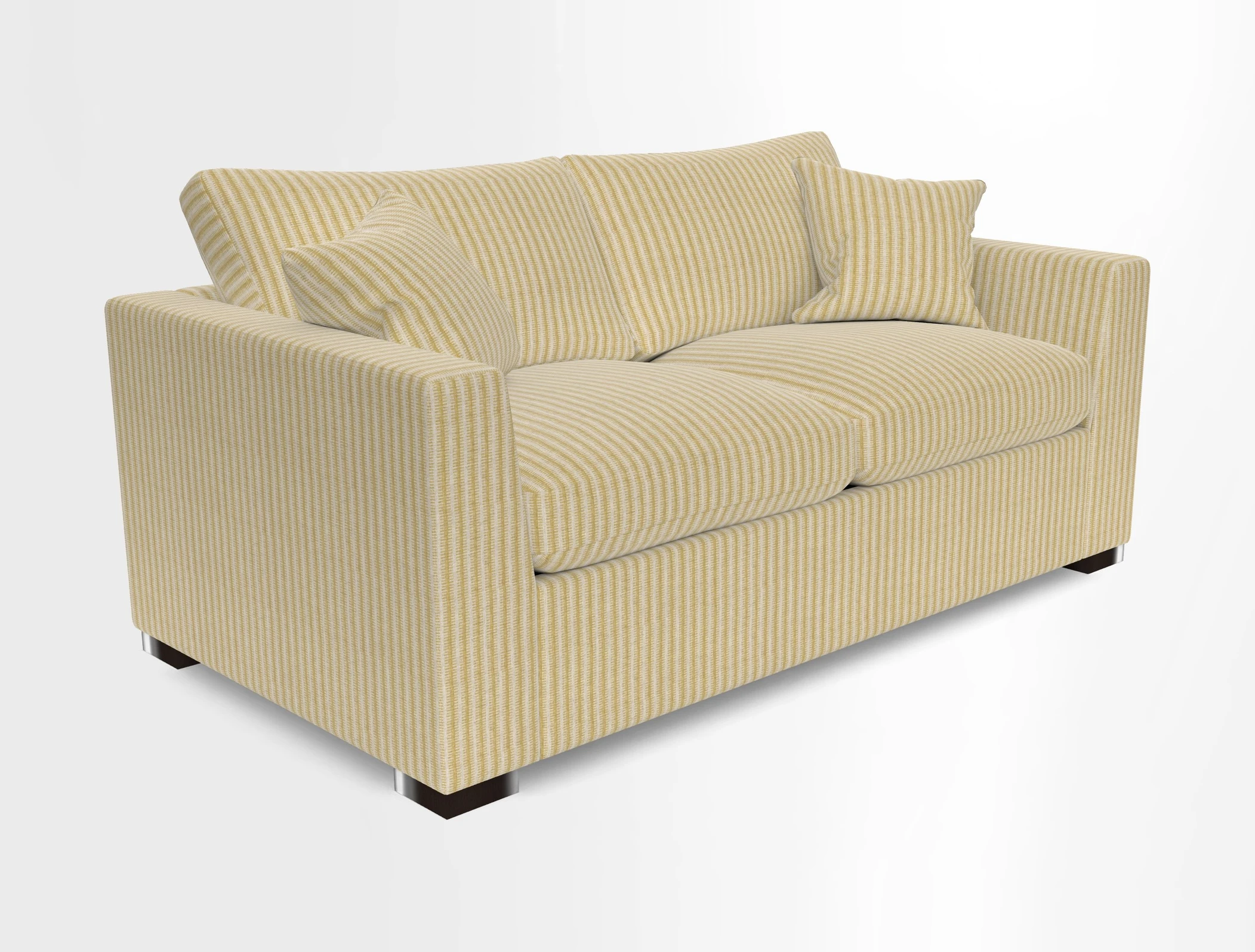Wadenhoe 3 Seater Sofa Bed in Two Tone Plain Biscuit
