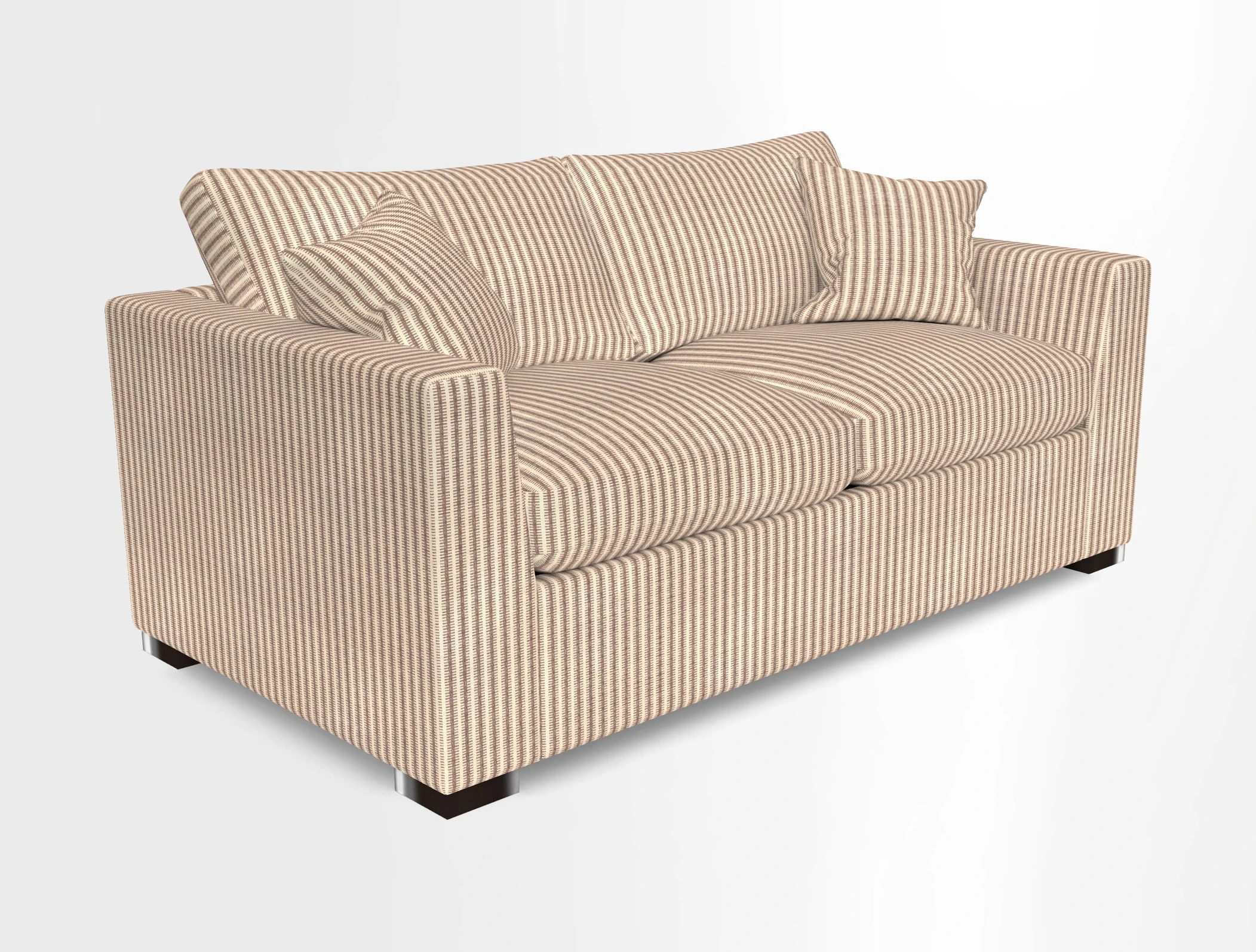 Wadenhoe 3 Seater Sofa Bed in Two Tone Plain Biscuit
