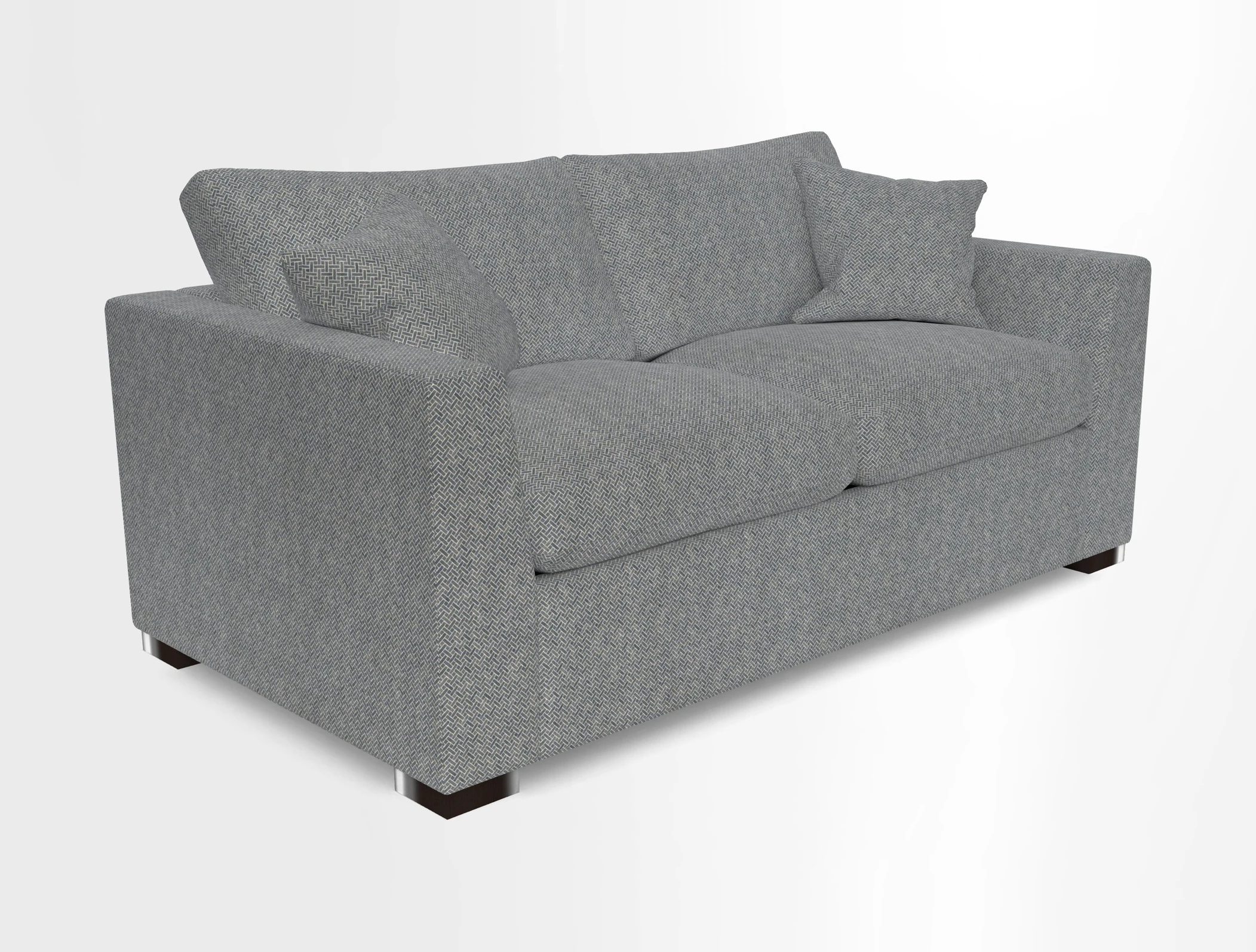 Wadenhoe 3 Seater Sofa Bed in Two Tone Plain Biscuit
