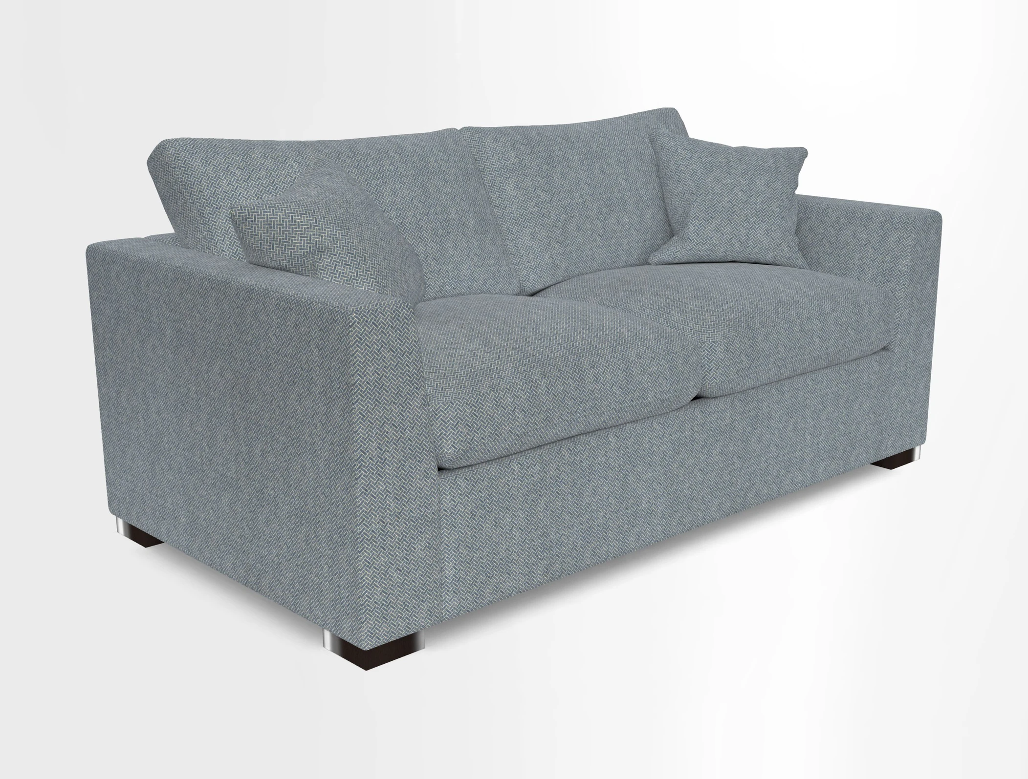 Wadenhoe 3 Seater Sofa Bed in Two Tone Plain Biscuit