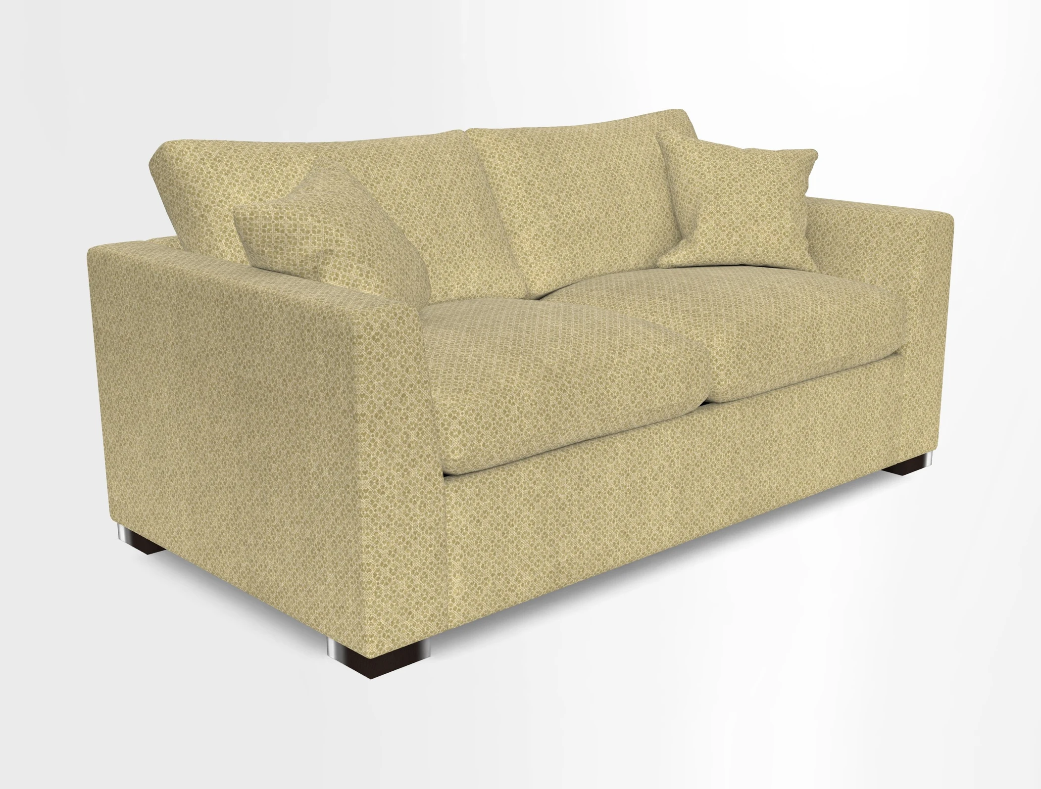Wadenhoe 3 Seater Sofa Bed in Two Tone Plain Biscuit