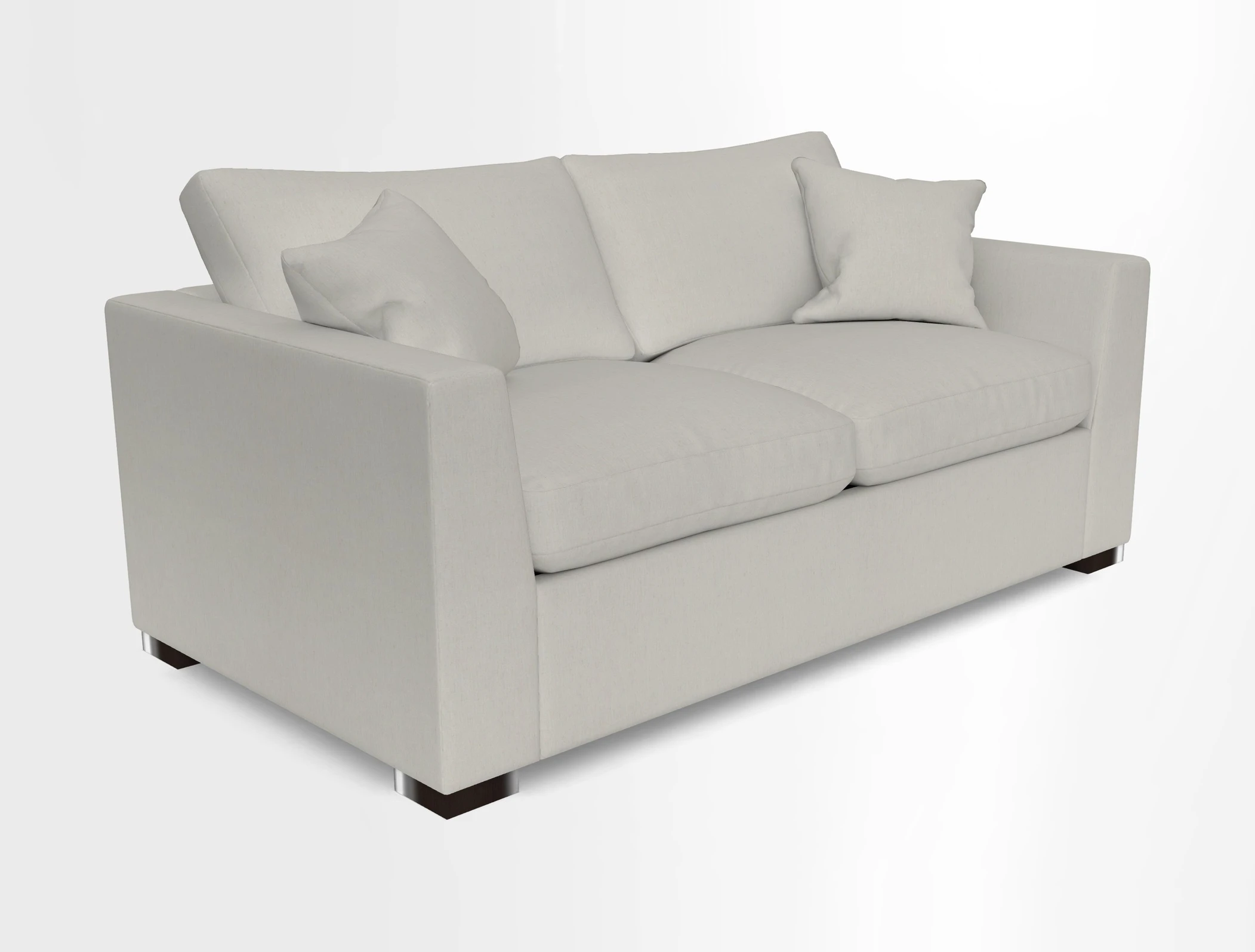 Wadenhoe 3 Seater Sofa Bed in Two Tone Plain Biscuit