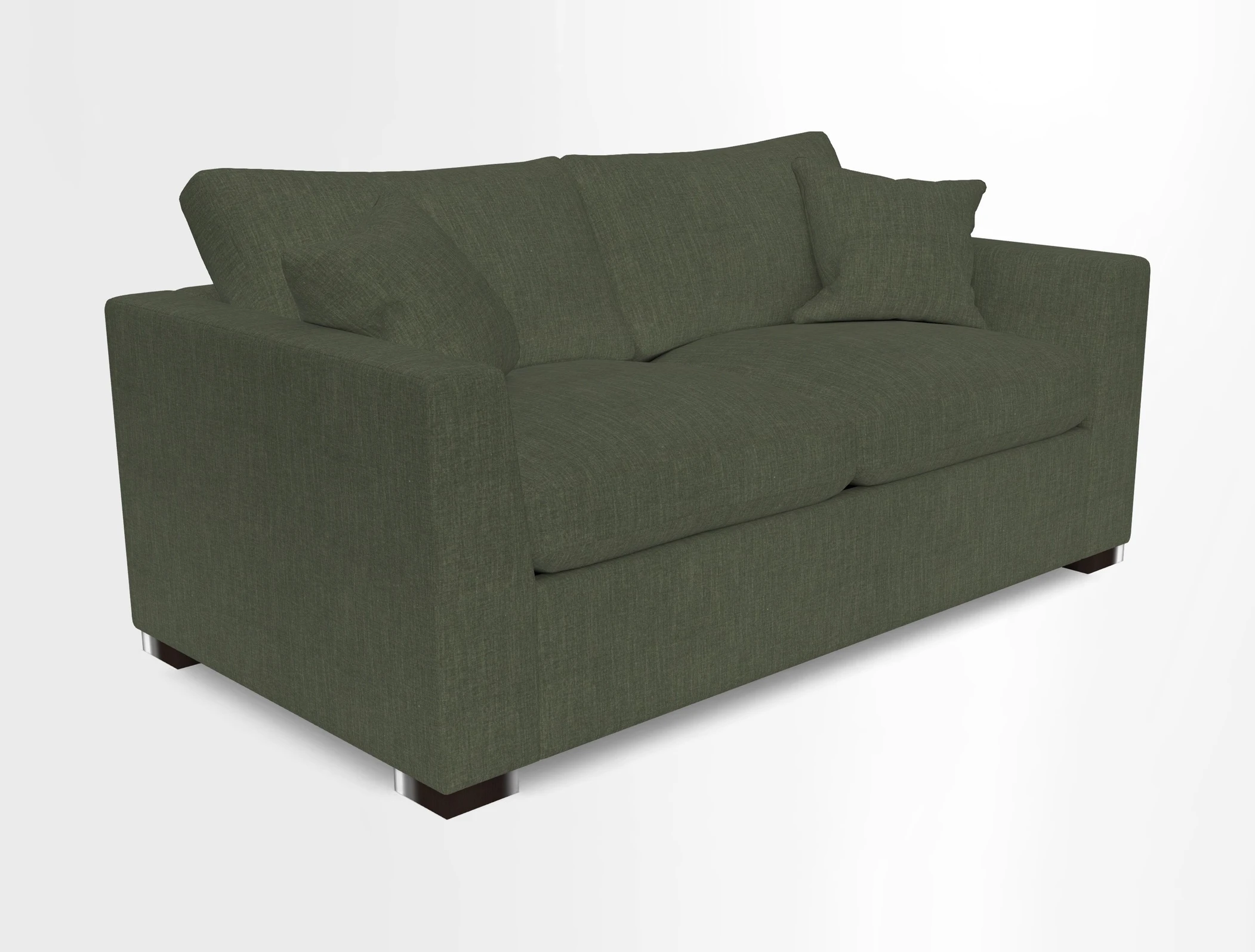 Wadenhoe 3 Seater Sofa Bed in Two Tone Plain Biscuit