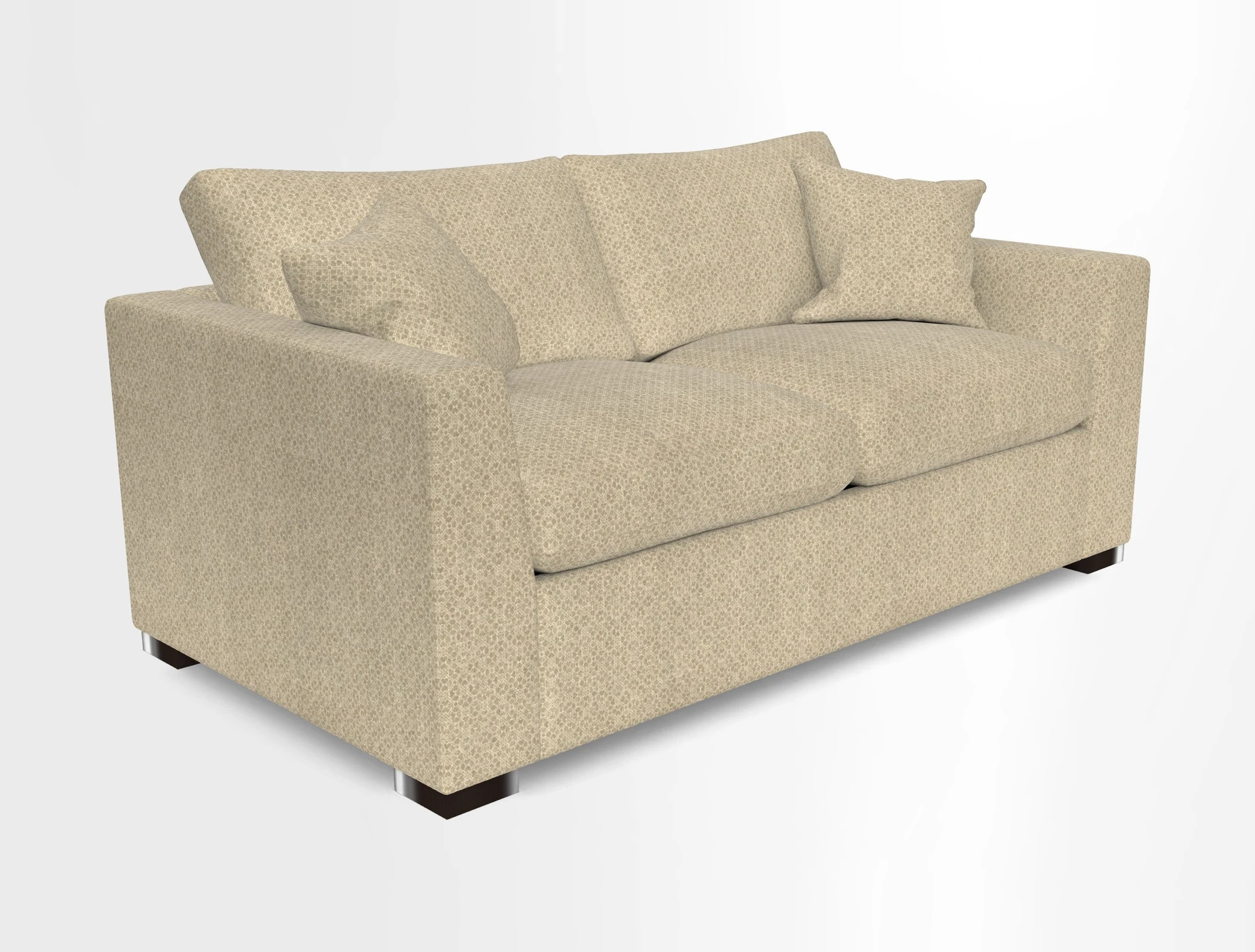 Wadenhoe 3 Seater Sofa Bed in Two Tone Plain Biscuit