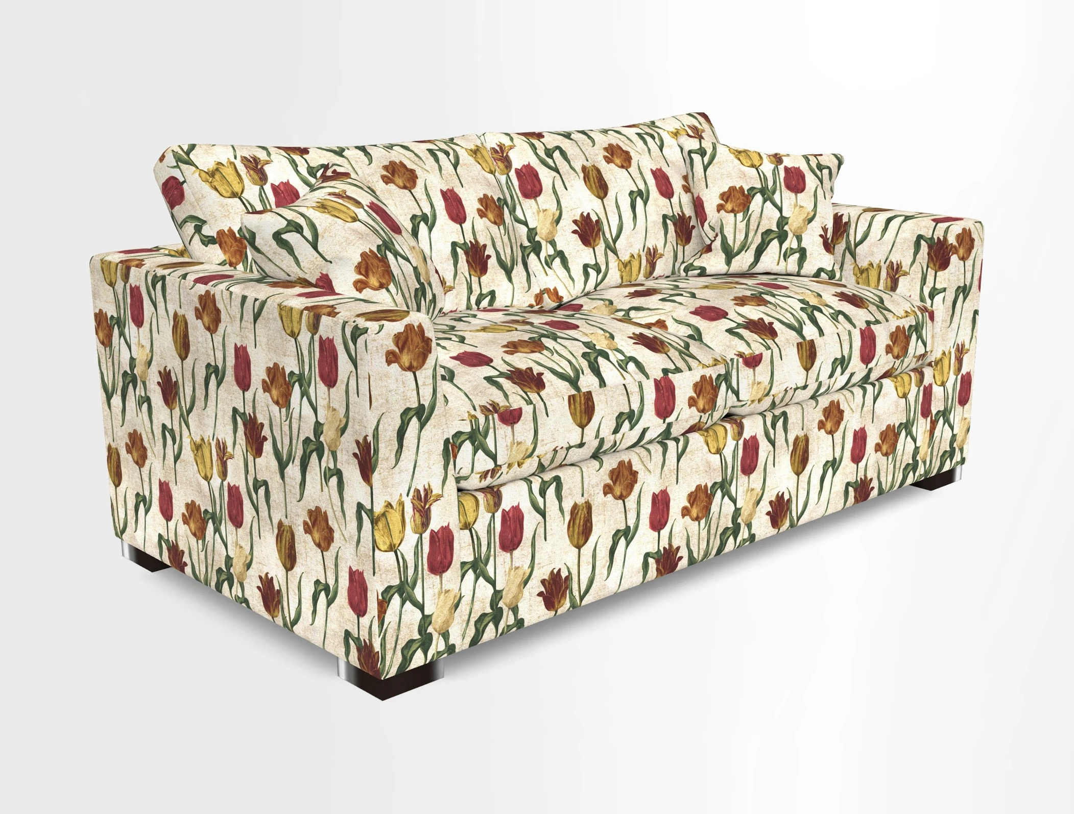Wadenhoe 3 Seater Sofa Bed in Two Tone Plain Biscuit