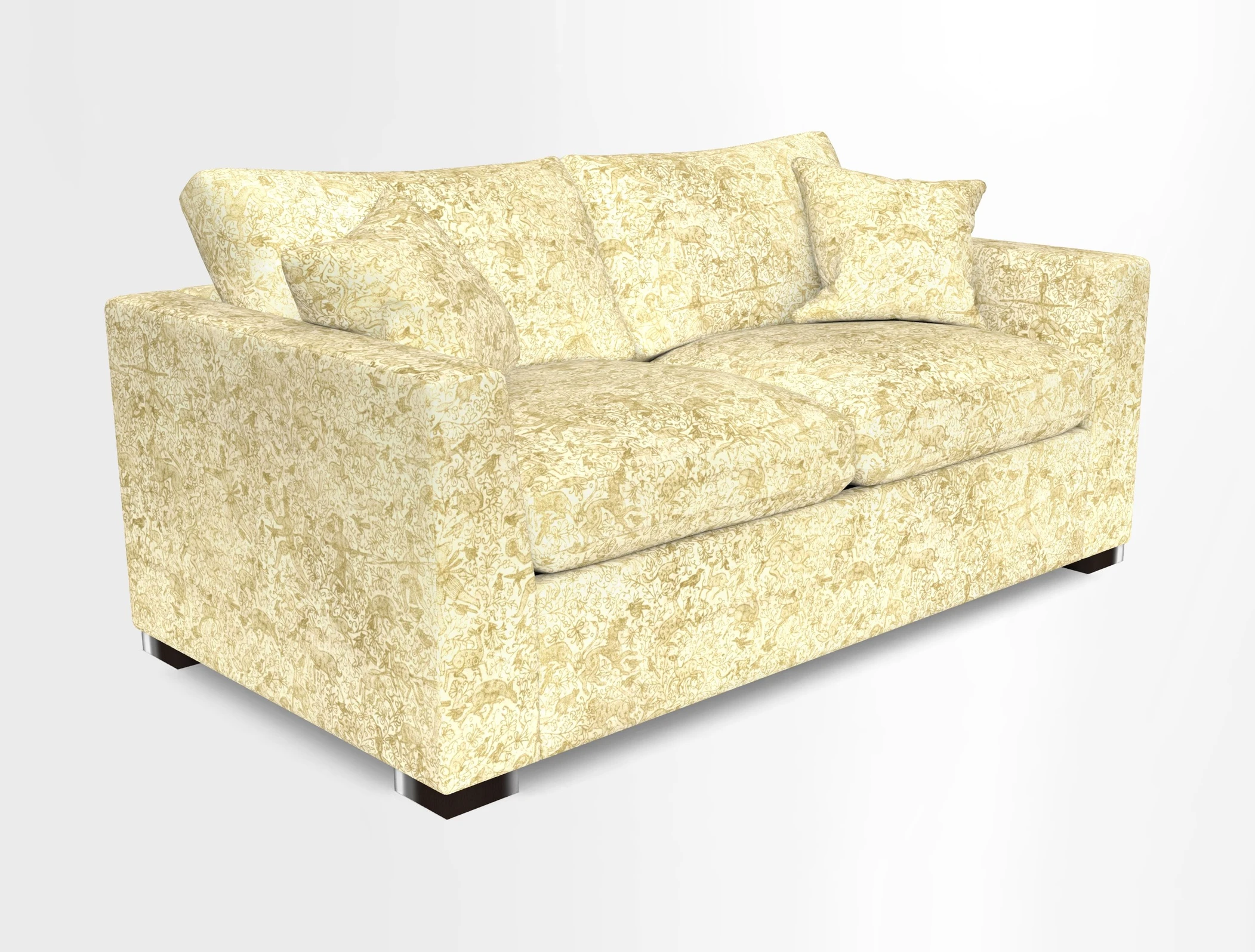 Wadenhoe 3 Seater Sofa Bed in Two Tone Plain Biscuit