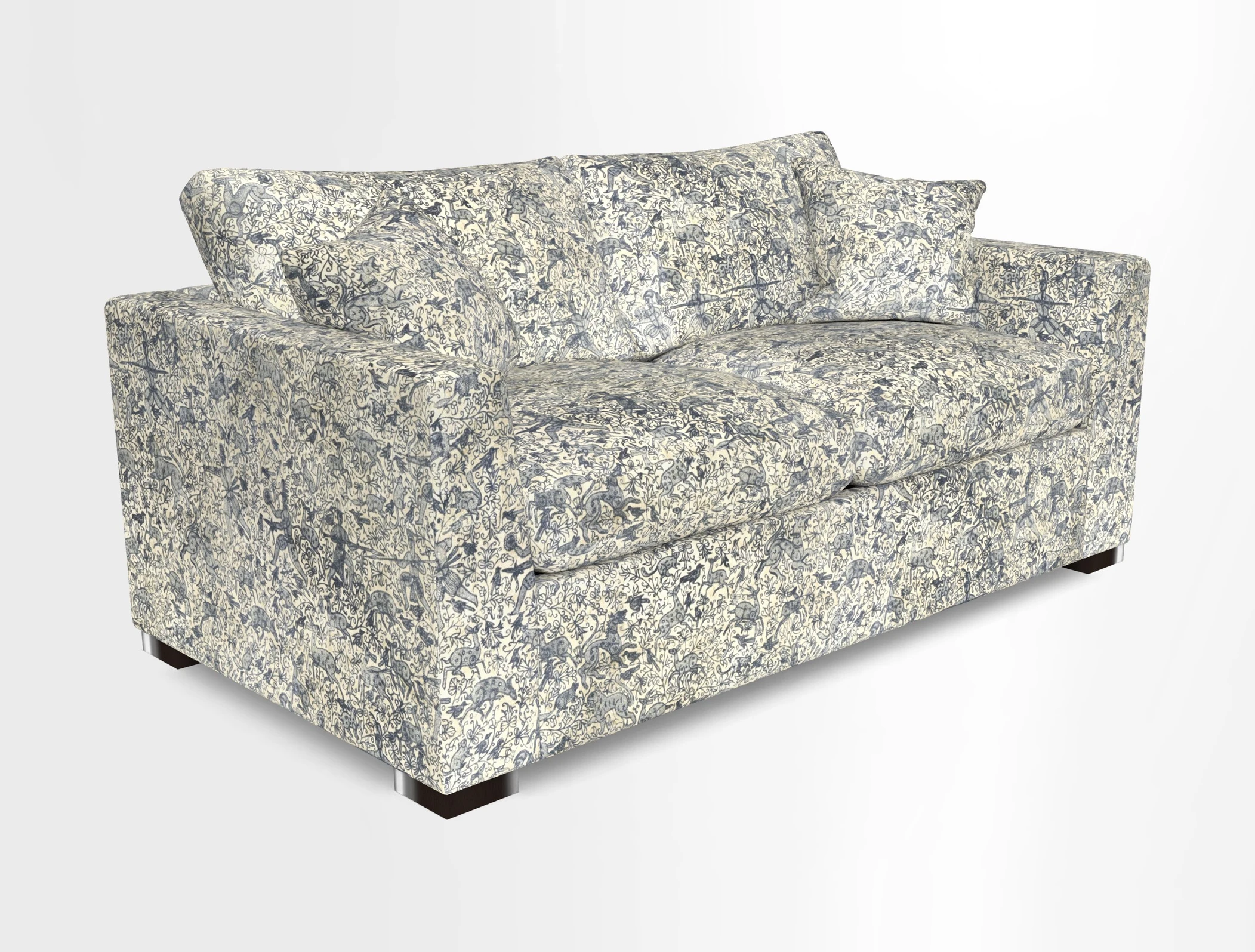 Wadenhoe 3 Seater Sofa Bed in Two Tone Plain Biscuit