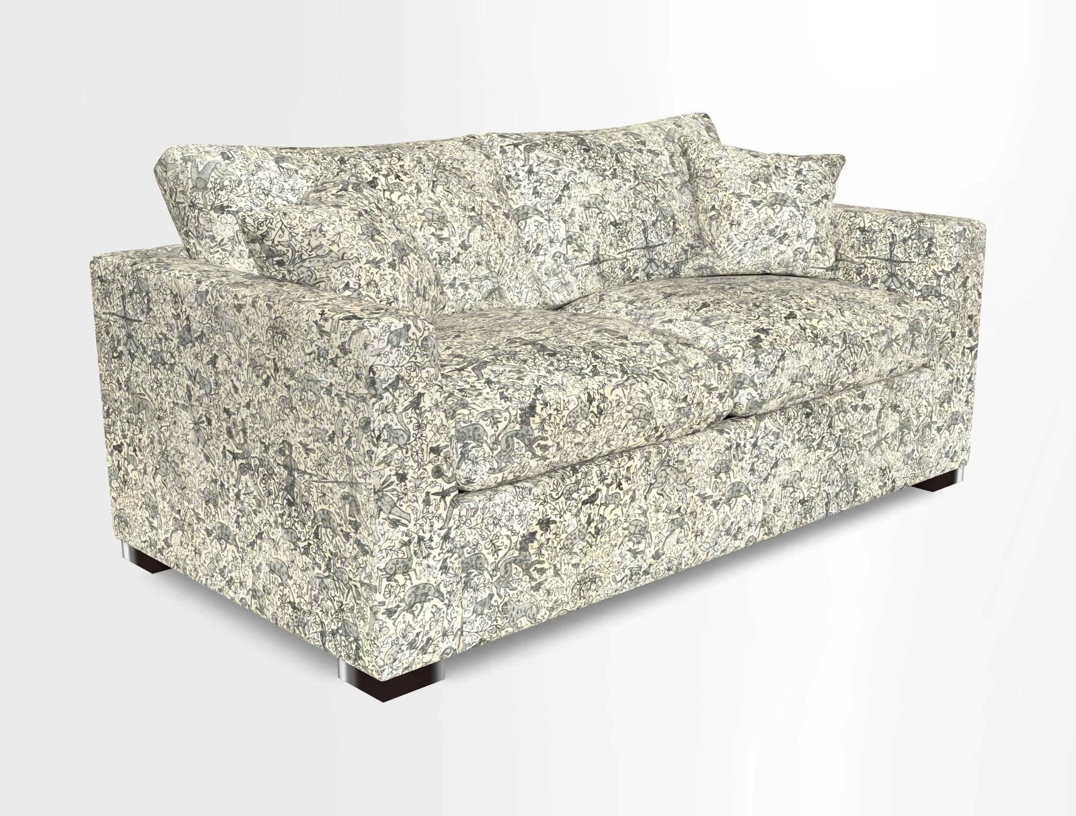 Wadenhoe 3 Seater Sofa Bed in Two Tone Plain Biscuit