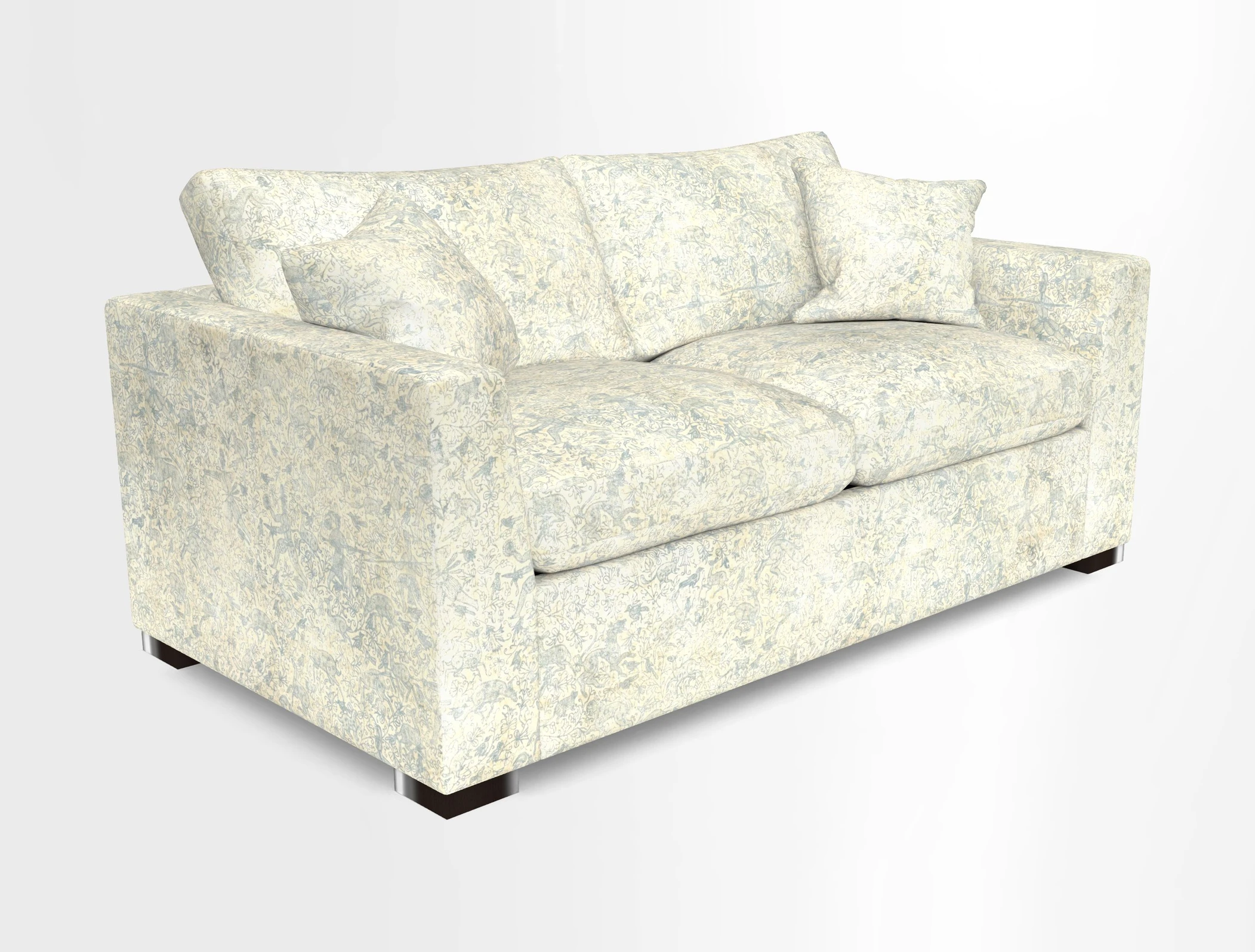 Wadenhoe 3 Seater Sofa Bed in Two Tone Plain Biscuit