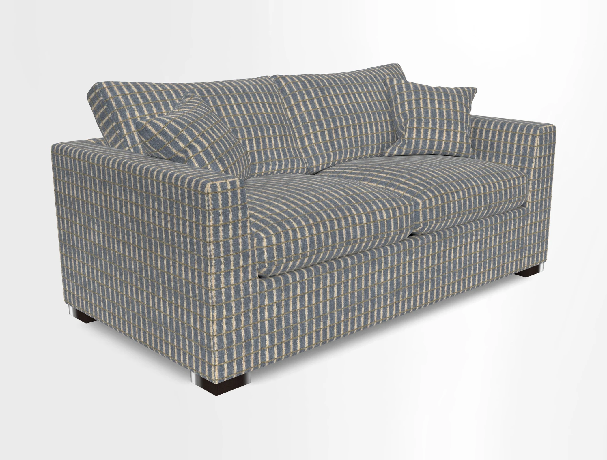 Wadenhoe 3 Seater Sofa Bed in Two Tone Plain Biscuit