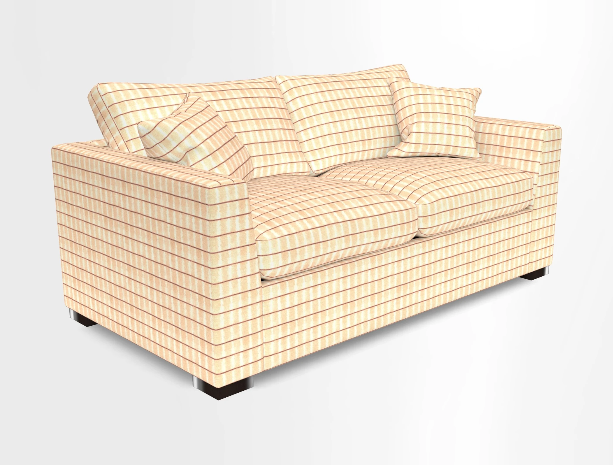 Wadenhoe 3 Seater Sofa Bed in Two Tone Plain Biscuit