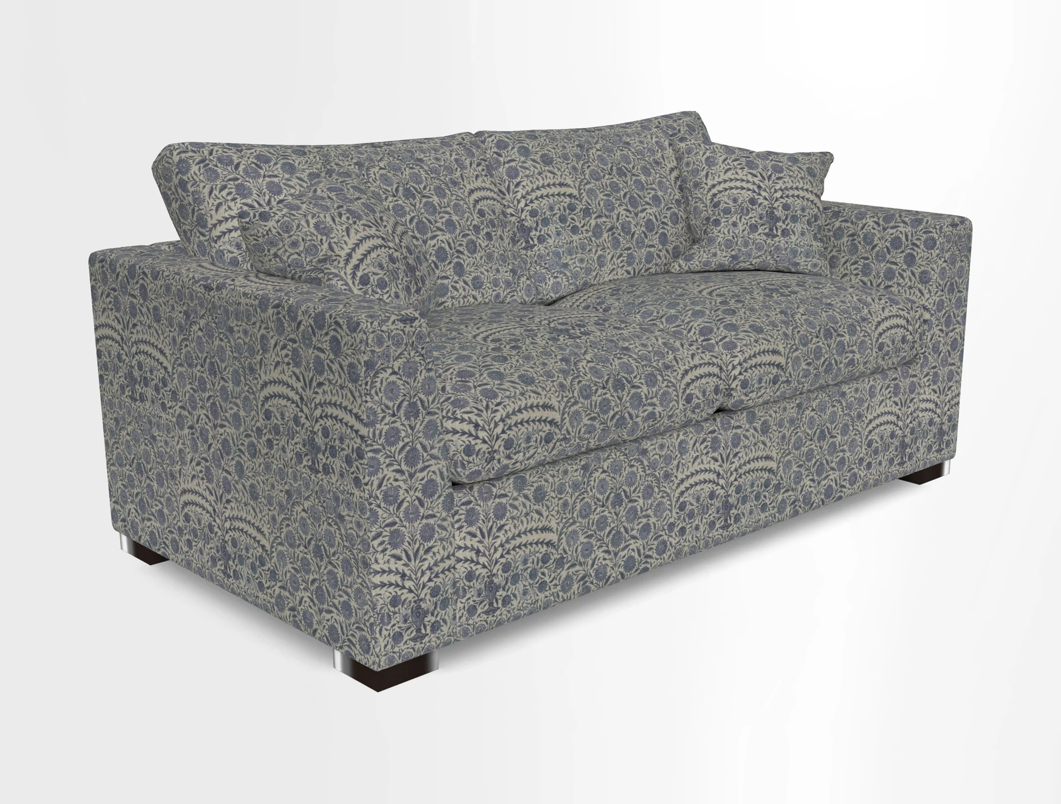 Wadenhoe 3 Seater Sofa Bed in Two Tone Plain Biscuit