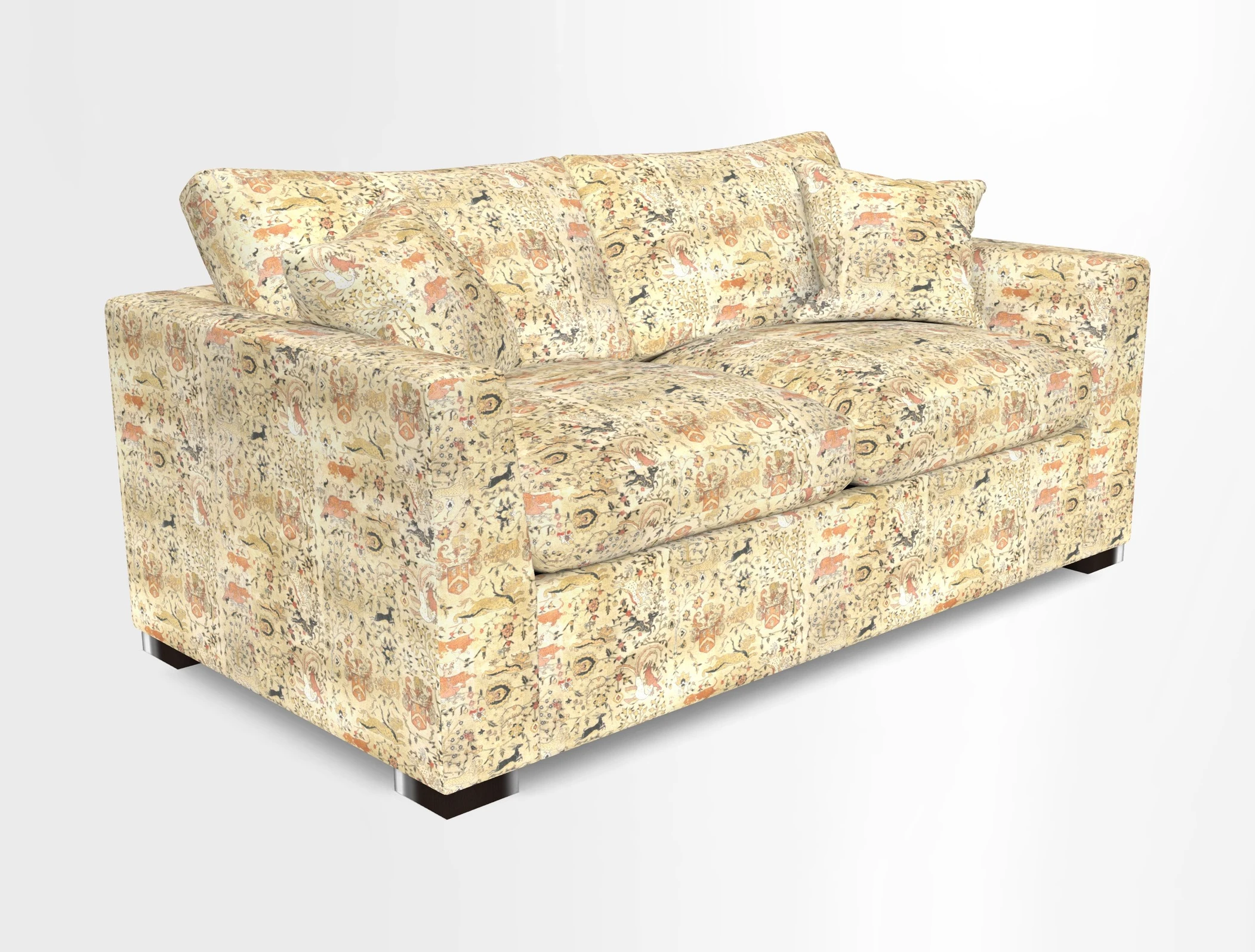 Wadenhoe 3 Seater Sofa Bed in Two Tone Plain Biscuit