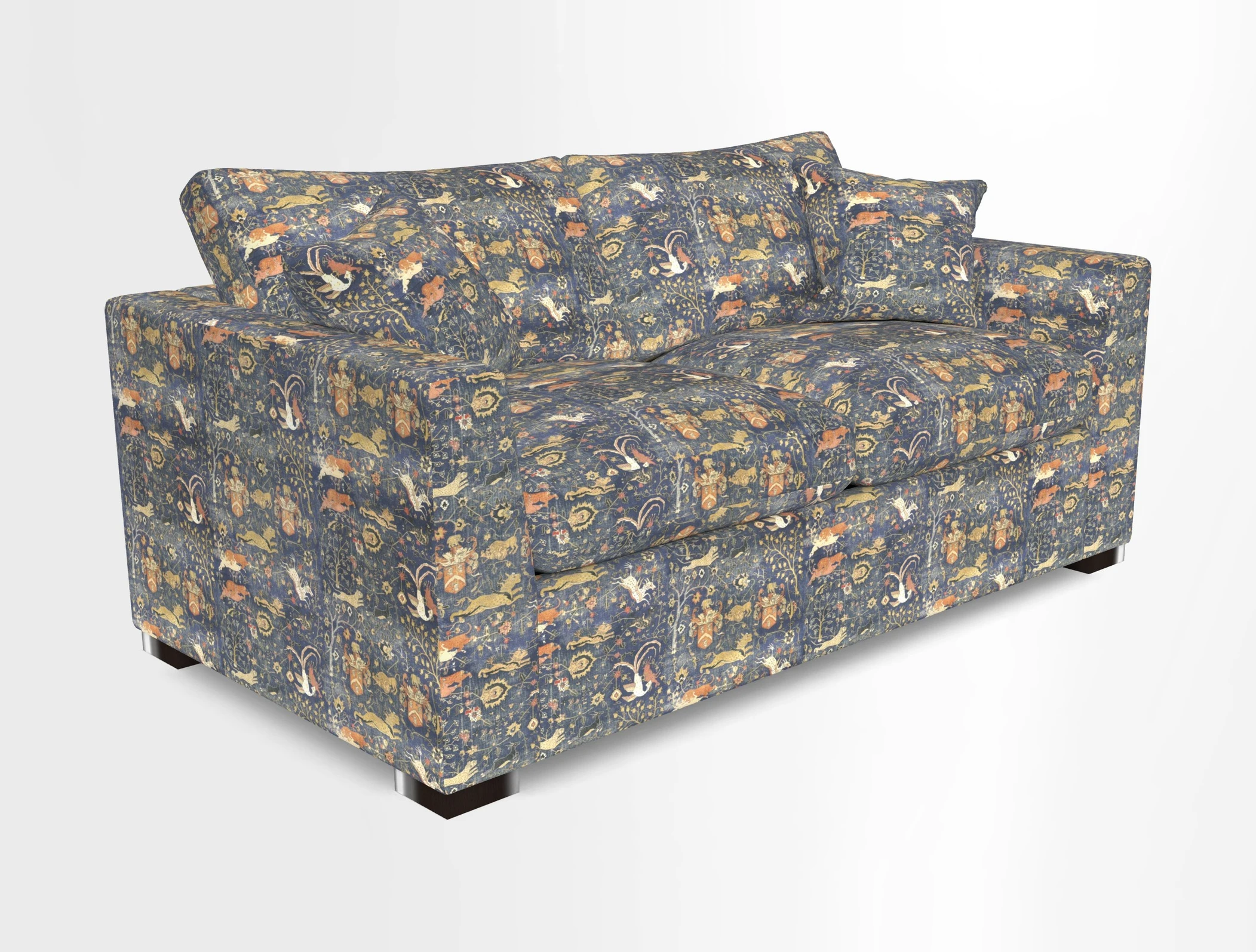Wadenhoe 3 Seater Sofa Bed in Two Tone Plain Biscuit