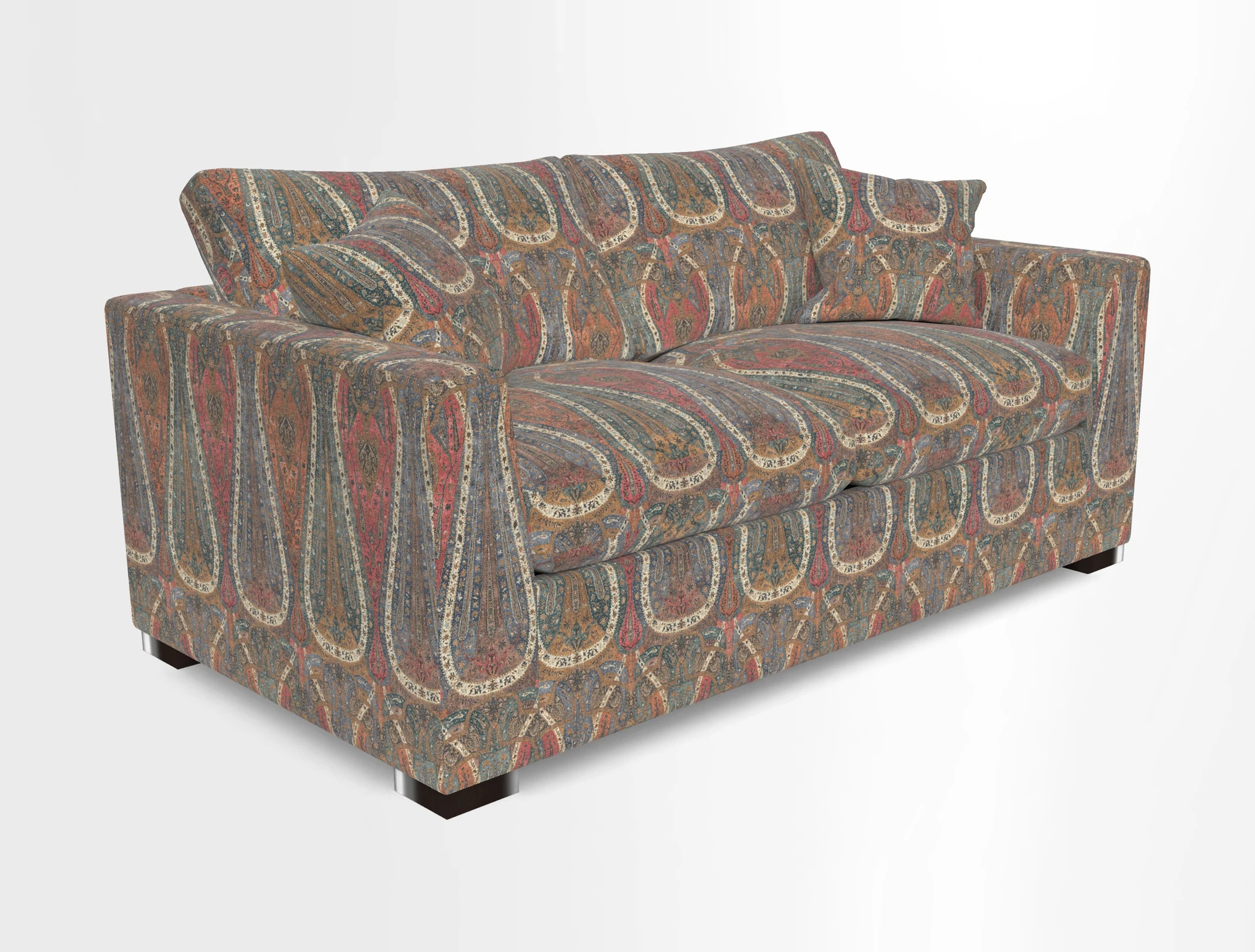 Wadenhoe 3 Seater Sofa Bed in Two Tone Plain Biscuit