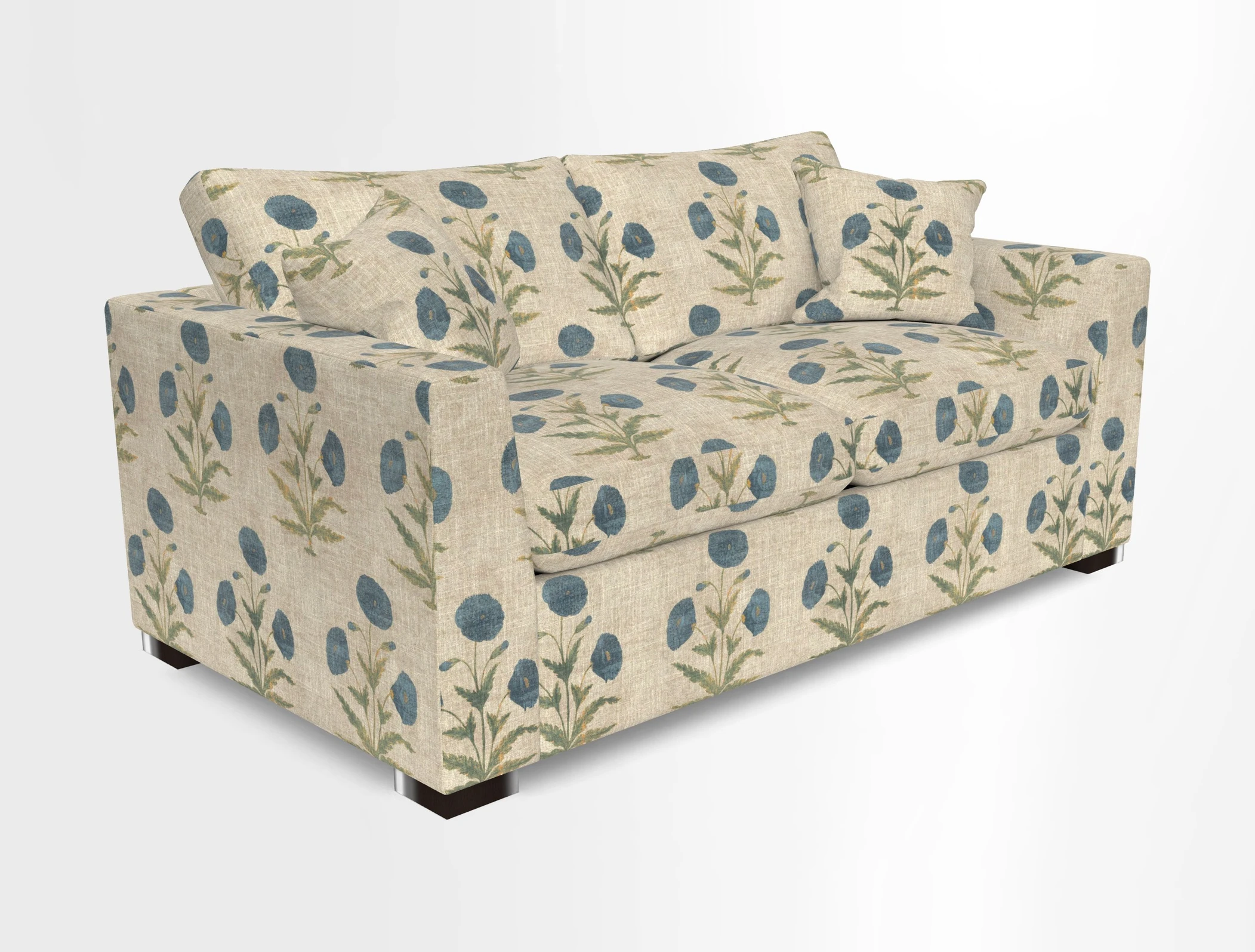 Wadenhoe 3 Seater Sofa Bed in Two Tone Plain Biscuit