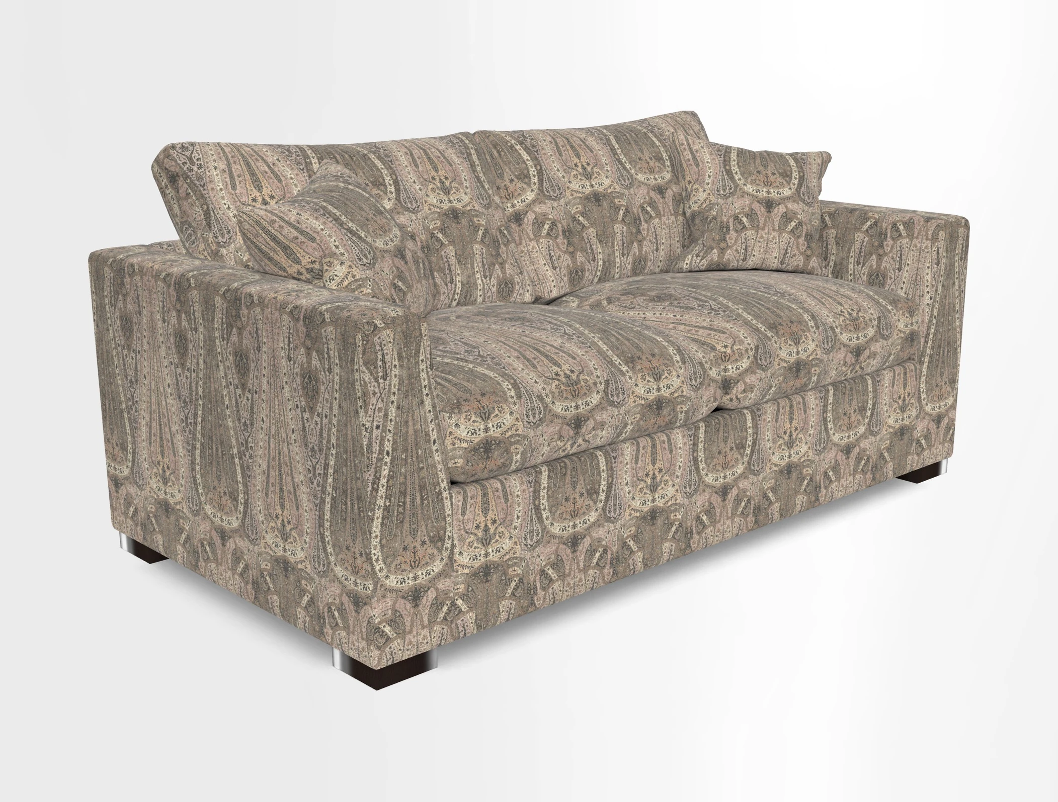 Wadenhoe 3 Seater Sofa Bed in Two Tone Plain Biscuit