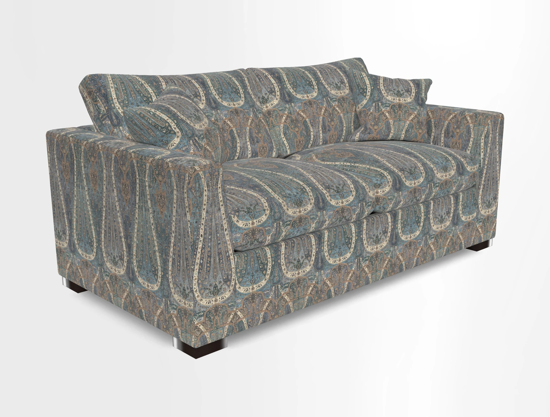 Wadenhoe 3 Seater Sofa Bed in Two Tone Plain Biscuit